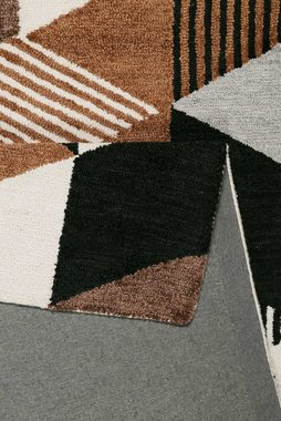 Teppich Uptown, Esprit, rechteckig, Höhe: 8 mm, bunt, handgetuftet, grafischer Retro Look für Wohnzimmer, Schlafzimmer