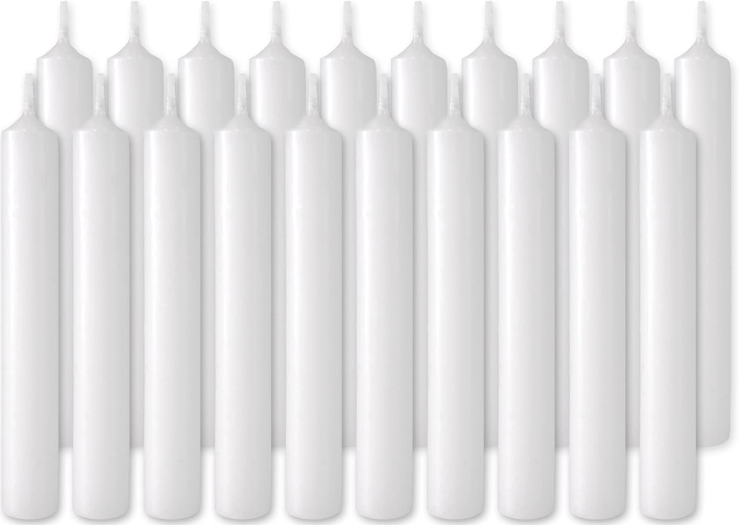 BRUBAKER Spitzkerze 20er Pack Geburtstagskerzen Blassgold 9,5 cm - Geburtstag Spitzkerzen (für Geburtstag, Magie, Rituale, 20-tlg., oder Partydekoration), Dekokerzen mit 1,25 cm Durchmesser - Stabkerzen Leuchterkerzen