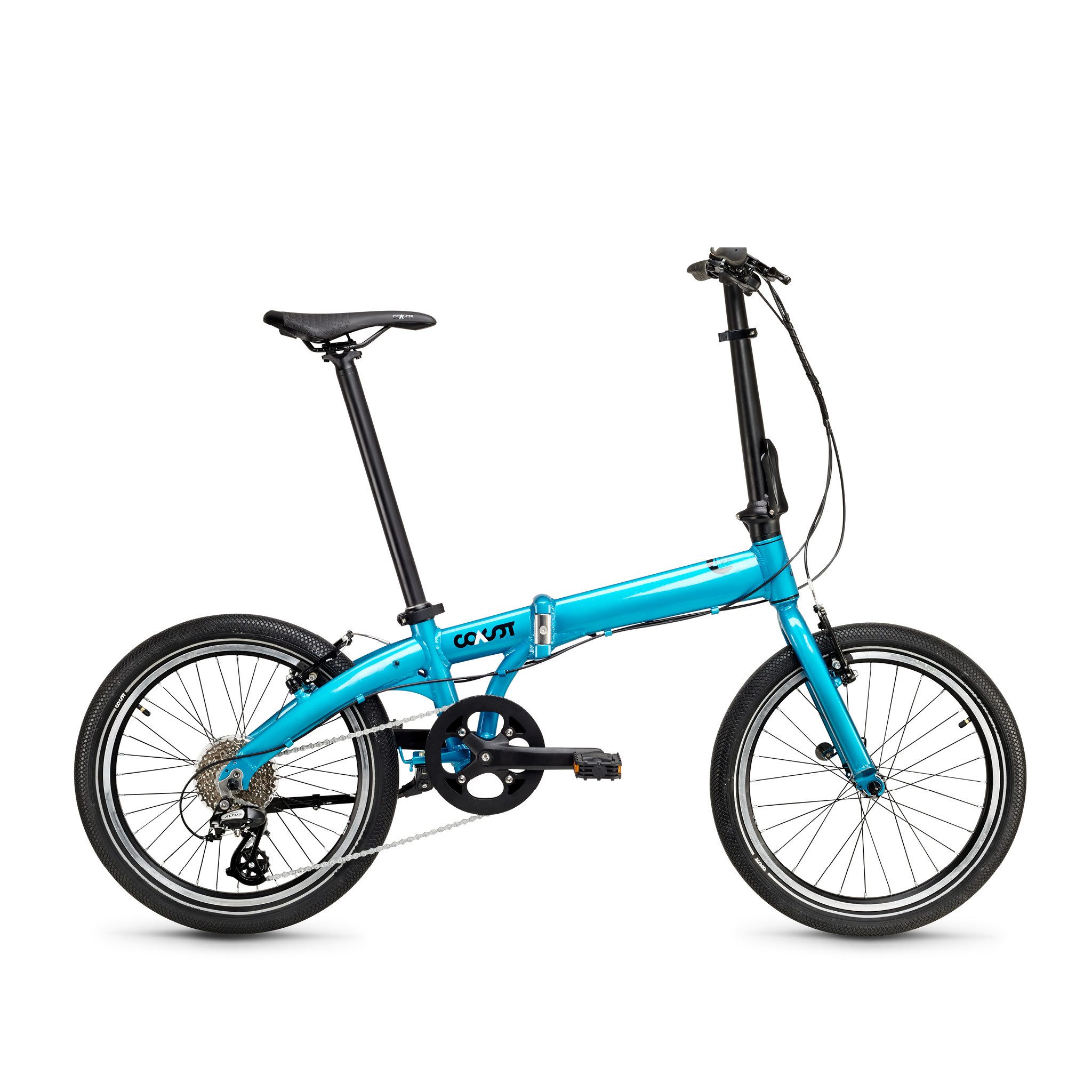 COAST-BIKES Faltrad HIGHTIDE NO. 04 8S, Faltrad, 20 Zoll, 13,8 KG, Klapprad, Leicht & Kompakt, 8 Gang