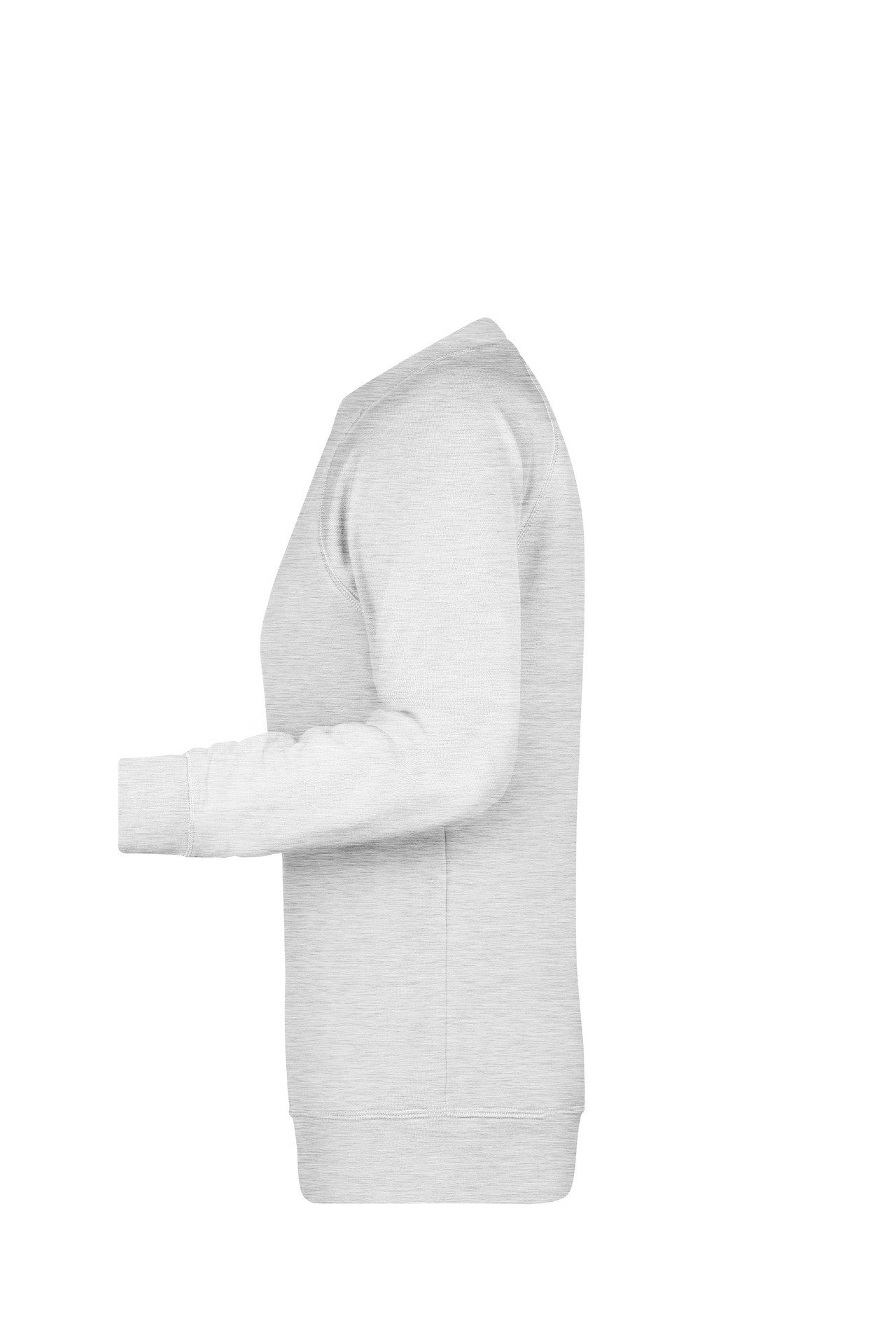 James & Nicholson Sweatshirt Damen Sweatshirt aus Bio-Baumwolle mit leicht tailliertem Schnitt 8021 Innen weich angeraut