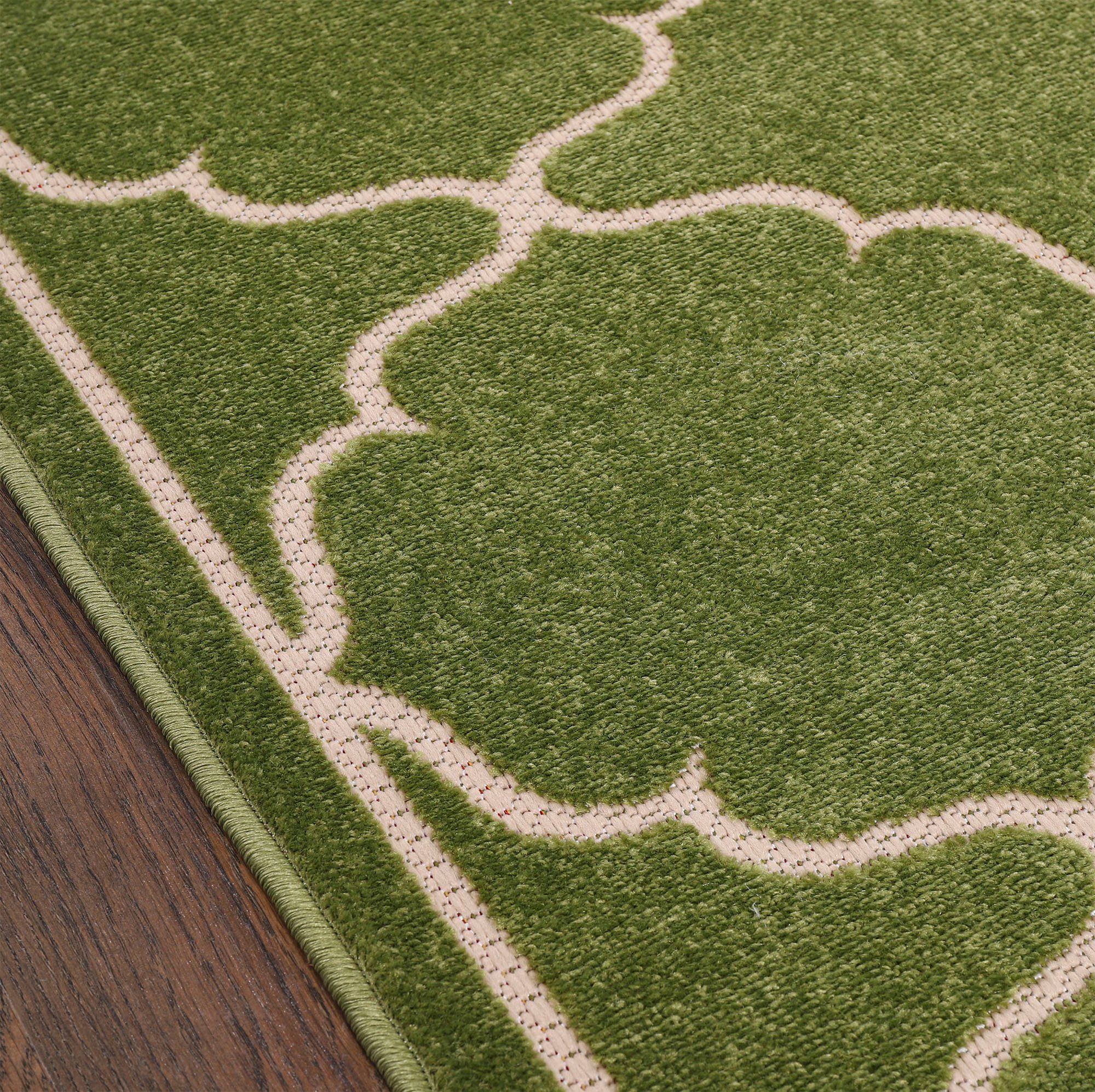 Sanat, rechteckig, In mm, Outdoor Teppich geeignet, pflegeleicht -und robust 6 grün Höhe: Berlin, und