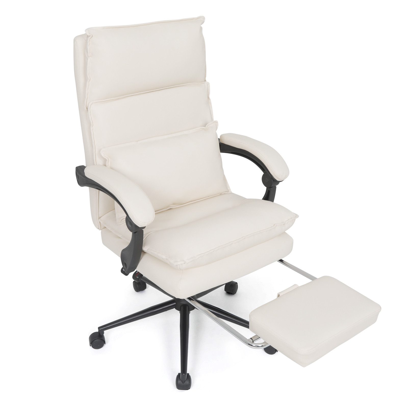 Puluomis Bürostuhl Gaming Stuhl Ergonomisch mit Lenden, Kopfkissen und Fußs günstig online kaufen