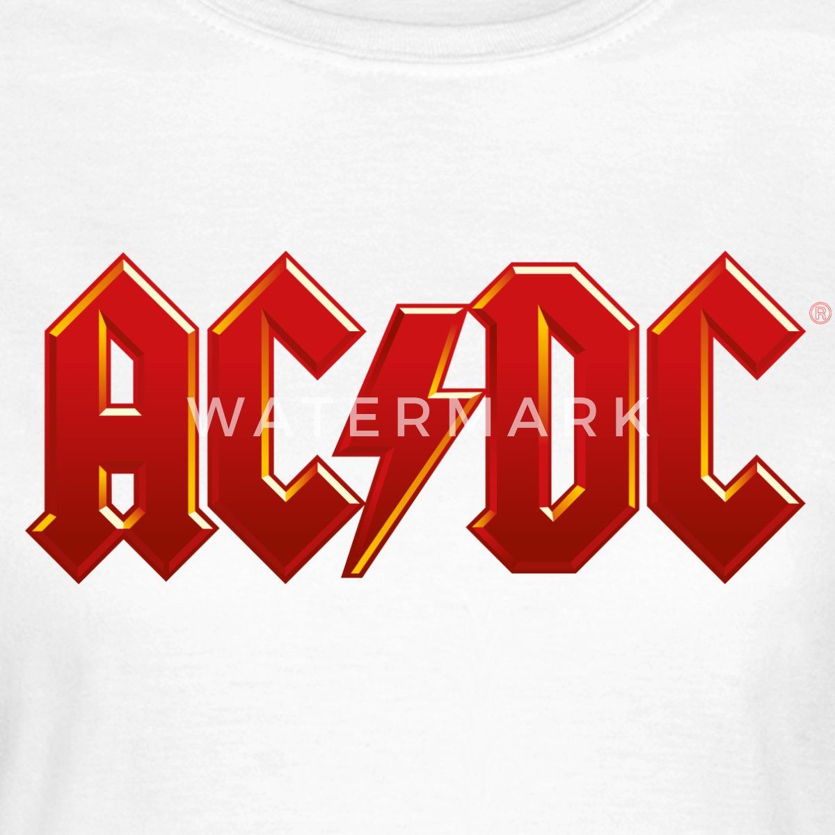 Spreadshirt T-Shirt AC/DC Klassisches Logo Mit günstig online kaufen