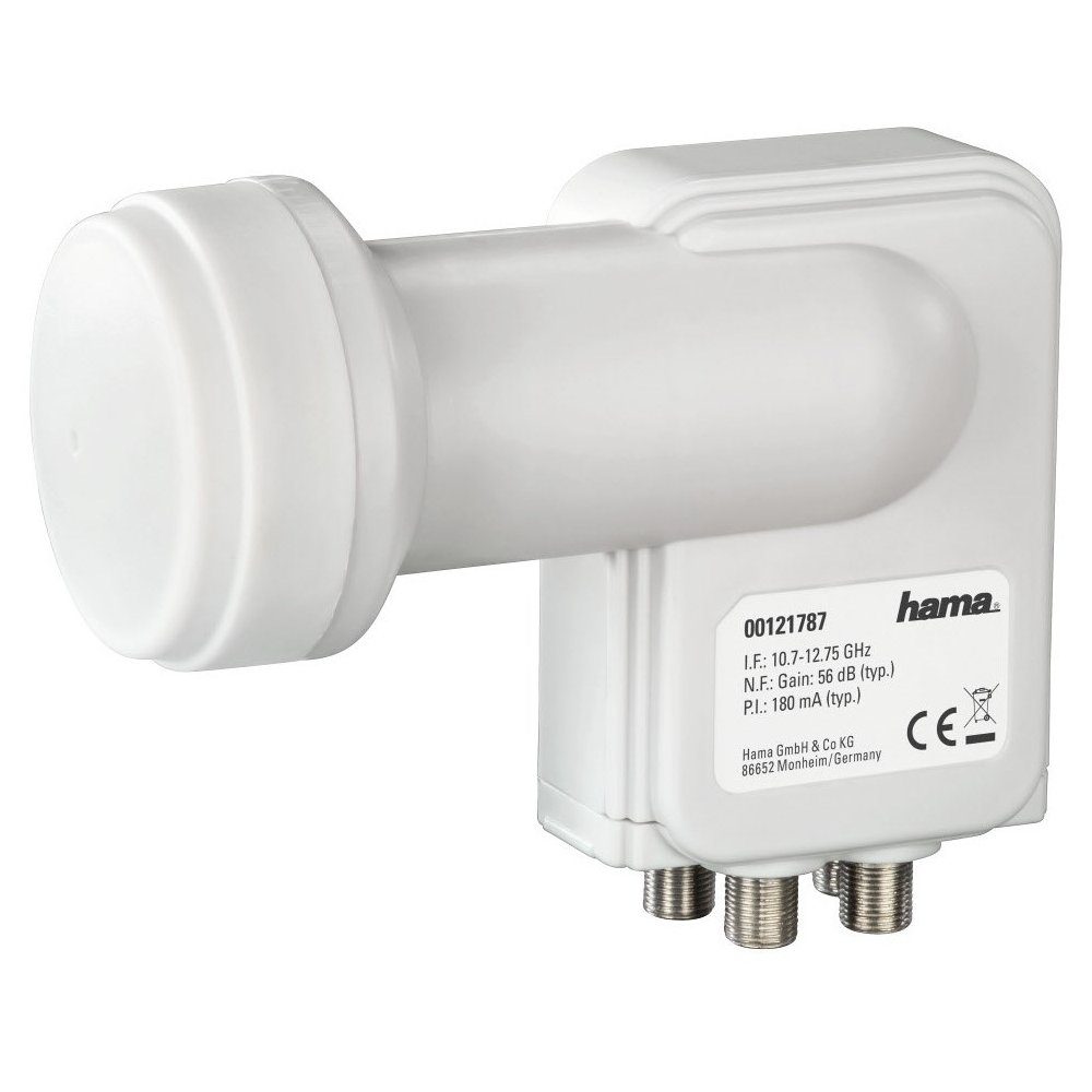 Hama 00121787 Universal - Quadswitch-LNB - weiss Universal-Quattro-LNB