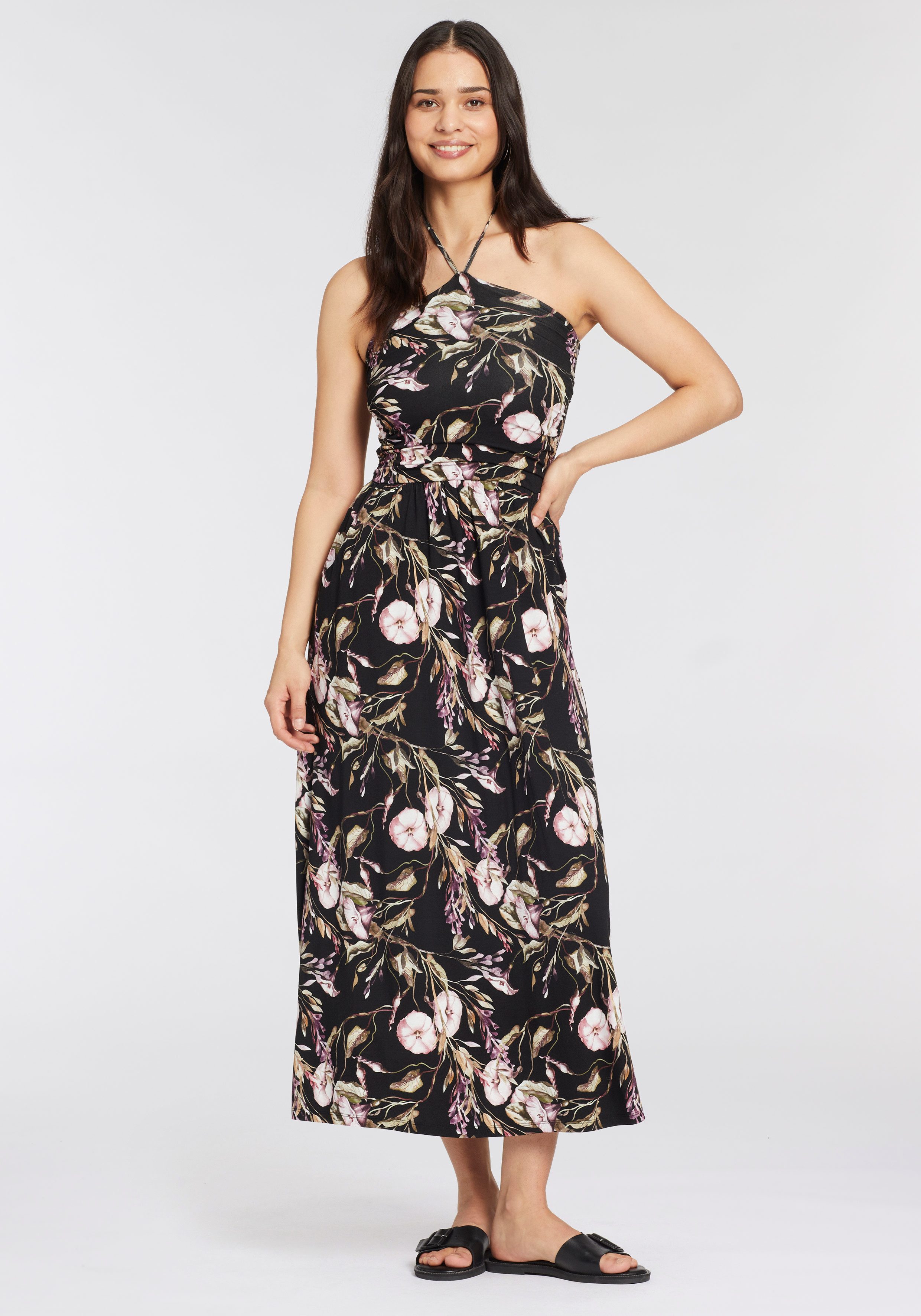 Laura Scott Maxikleid mit femininen Allover-Print günstig online kaufen
