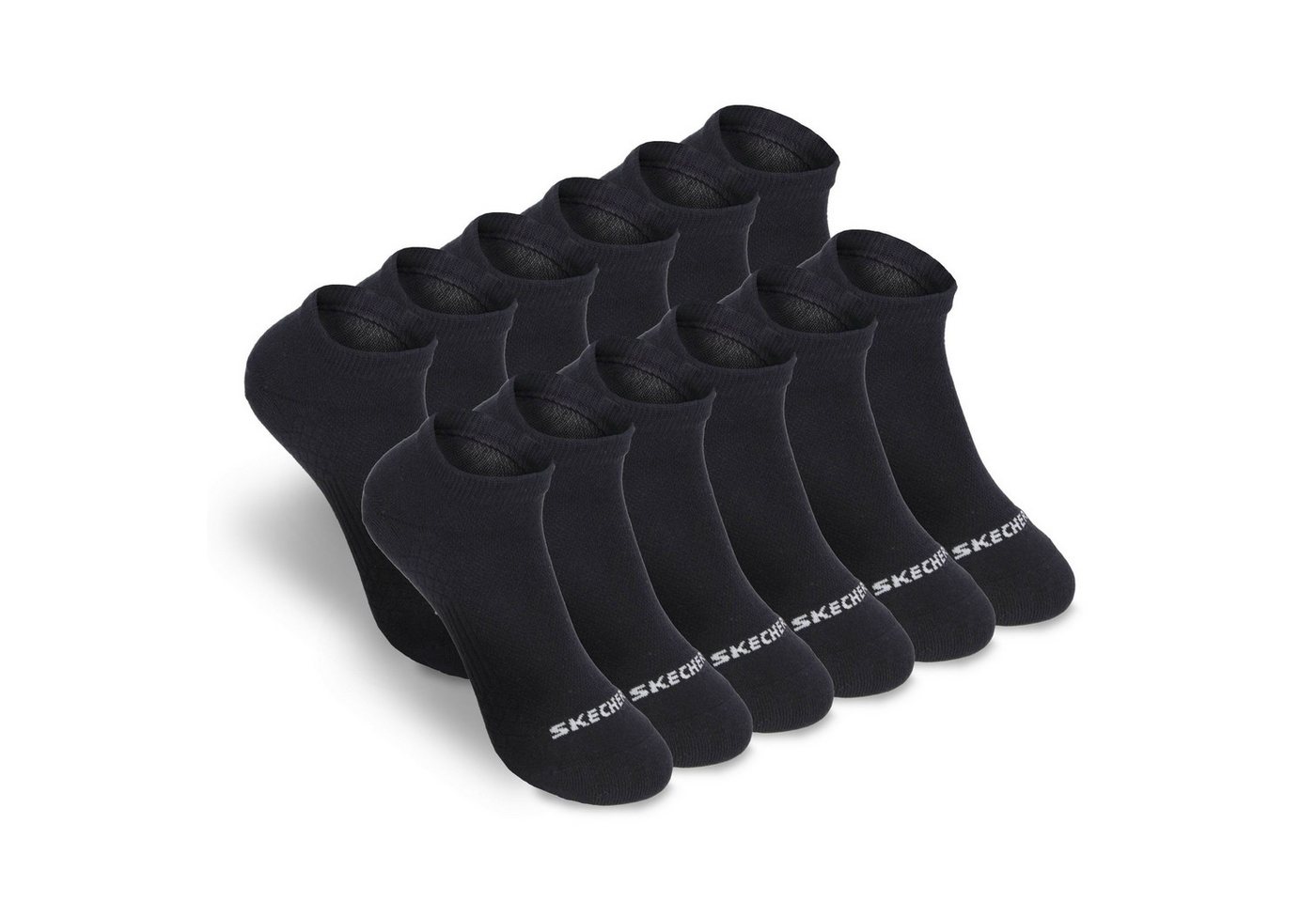 Skechers Socken Herren - Atmungsaktiv und komfortabel - Performance für den Arbeitstag Mesh-Belüftung für optimale Luftzirkulation - Weicher Bund