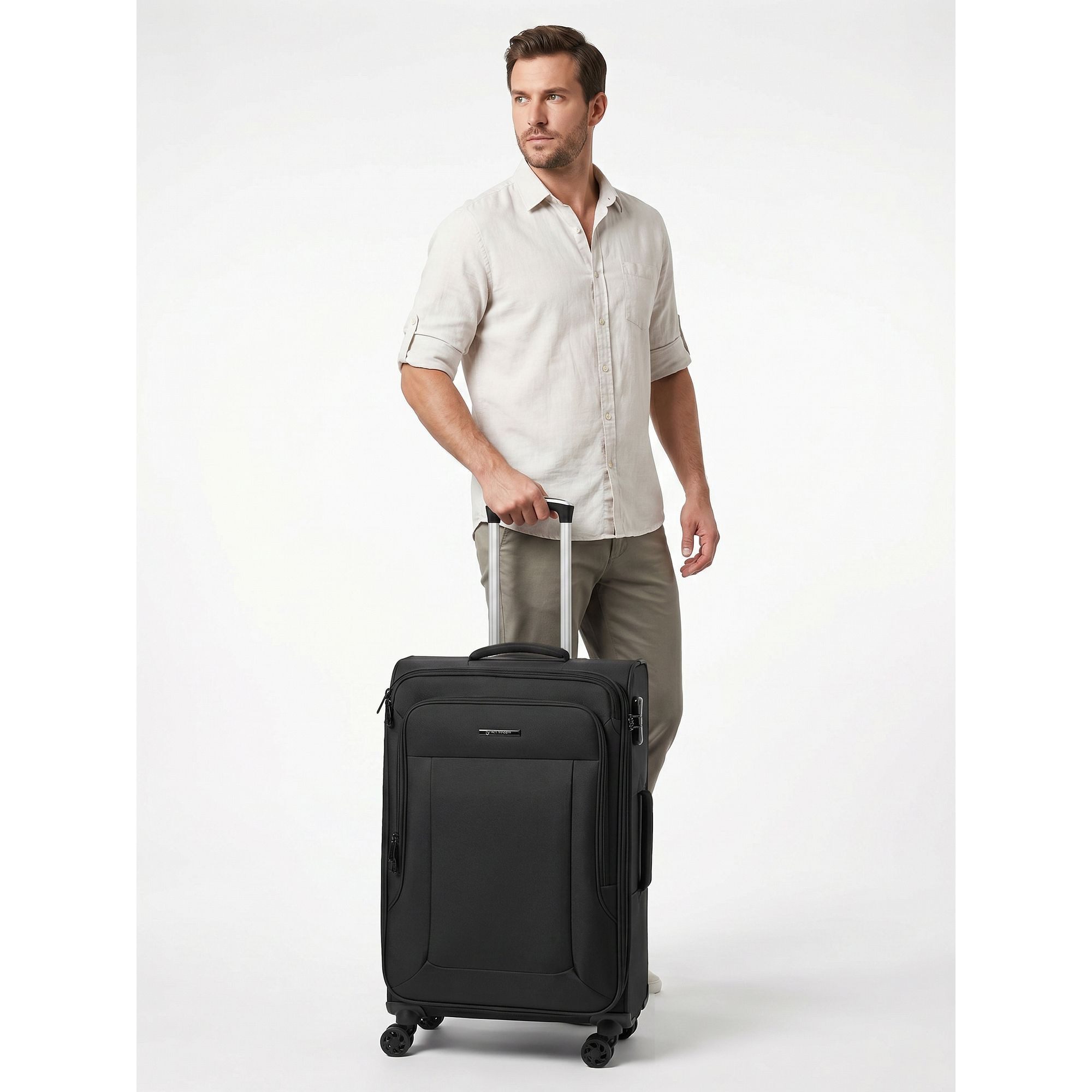 Franky Weichgepäck-Trolley Melbourne 3.0, 4 Rollen, Polyester