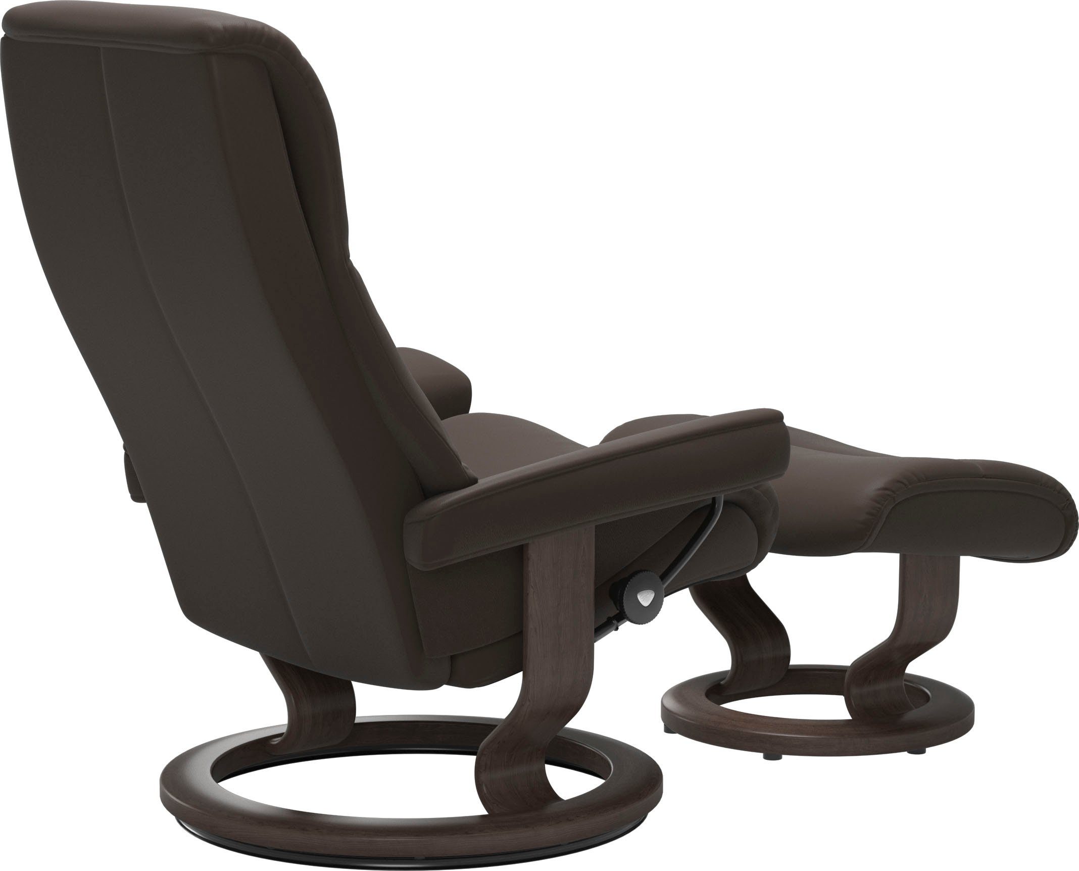 Relaxsessel Wenge Relaxsessel Hocker), L,Gestell (Set, Base, View mit mit Größe Stressless® Classic