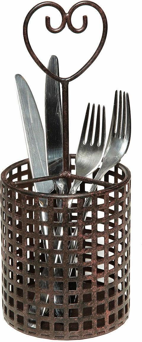 Home affaire Besteckhalter Antik II, aus stabilem Eisen, pulverbeschichtet günstig online kaufen