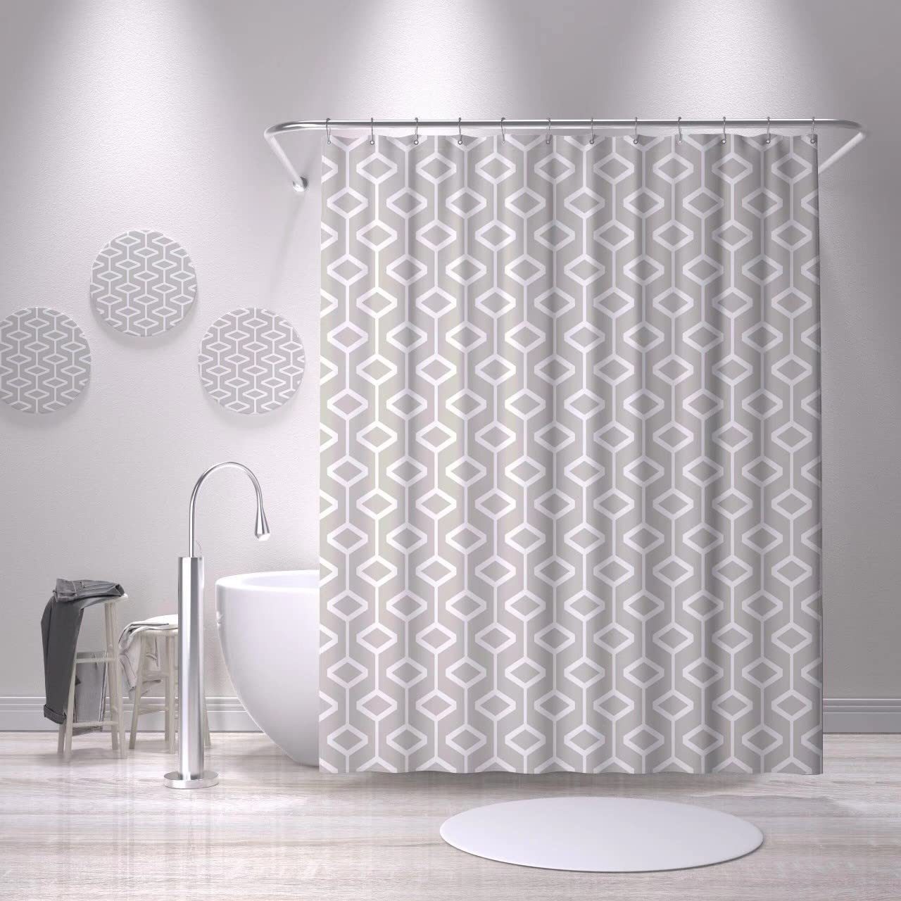 M&W DAS DESIGN Duschvorhang Shower curtains Anti schimmel Waschbar 180x200cm