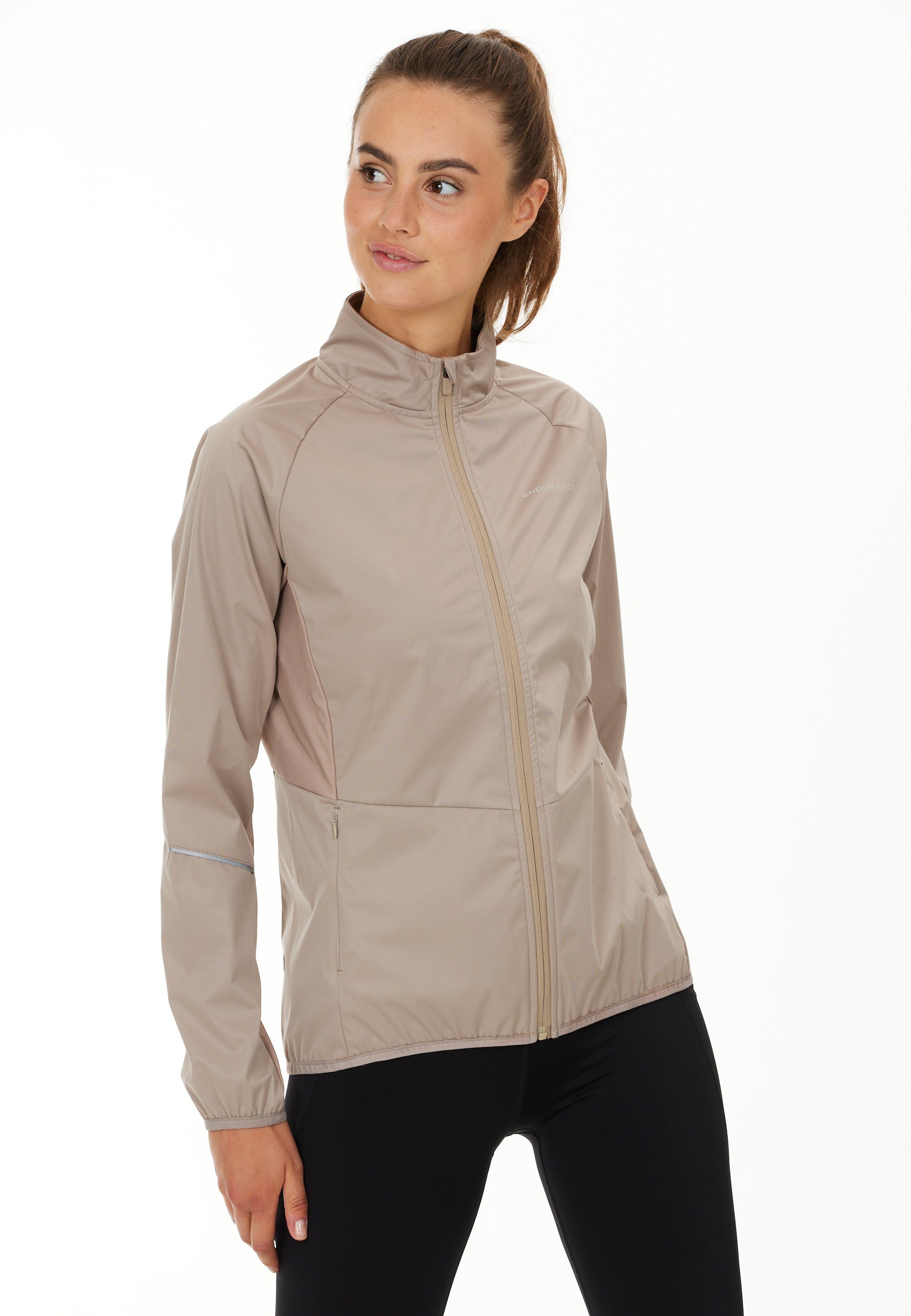 ENDURANCE Laufjacke Elving aus elastischem 4-Wege-Stretch-Material