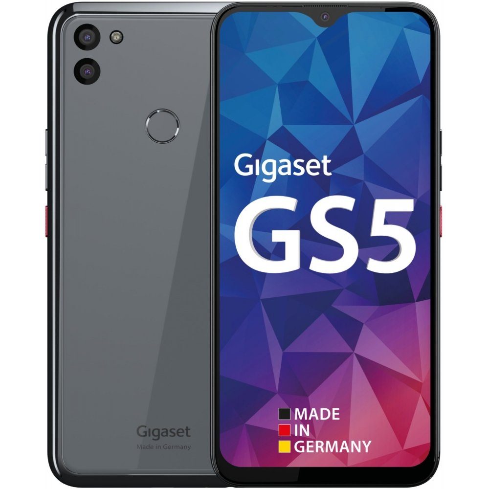 Gigaset GS5 128 GB / 4 GB - Smartphone - dark titanium grey Smartphone (6,3 Zoll, 128 GB Speicherplatz)