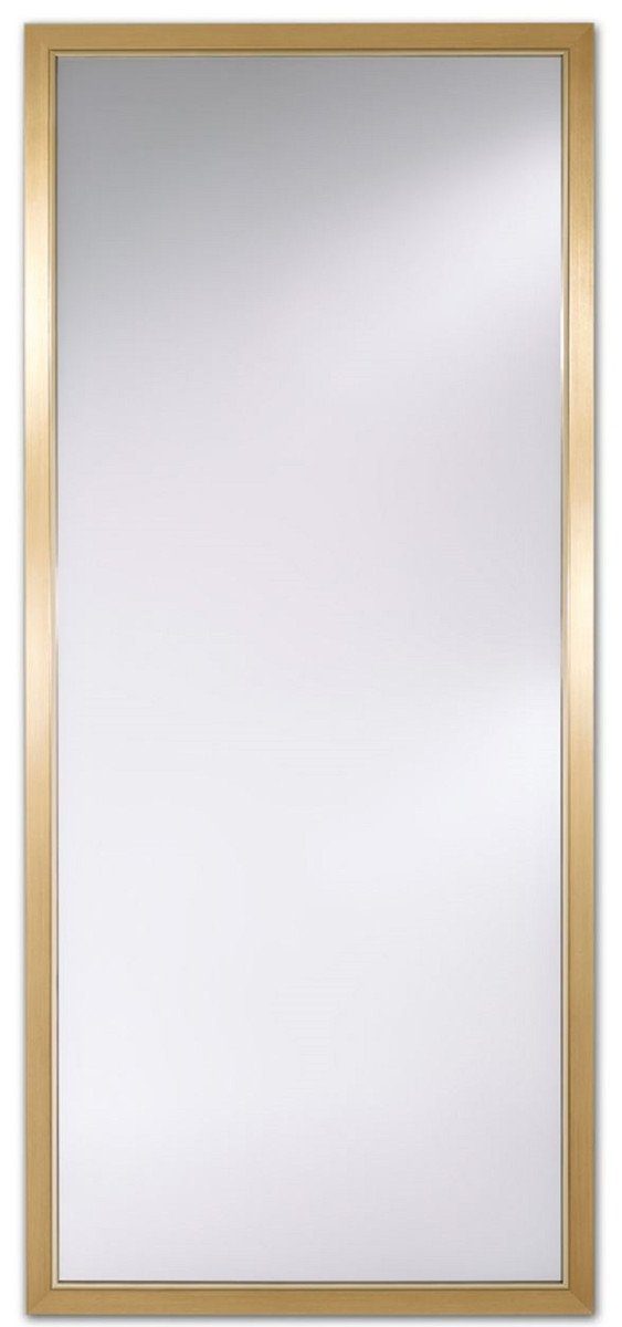 Casa Padrino Wandspiegel Luxus Wohnzimmer Spiegel / Wandspiegel Gold 75 x H. 170 cm - Deko Accessoires