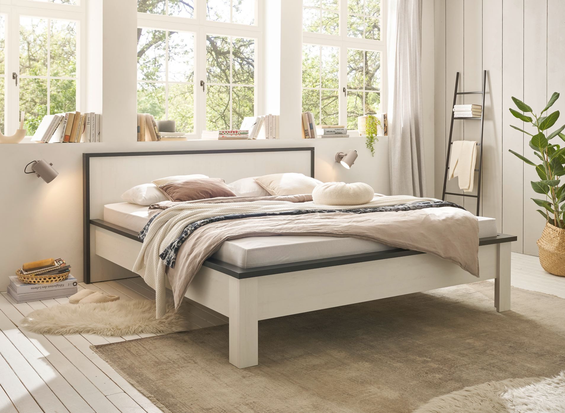 99rooms Bettgestell Woodsher (Bettgestell, Bett), ohne Matratze & Lattenrost, ohne Bettkasten
