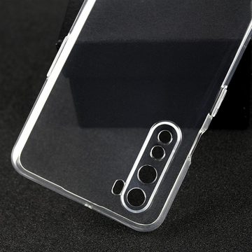 CoverKingz Handyhülle OnePlus Nord Handyhülle Silikon Cover Case Tasche Bumper Transparent