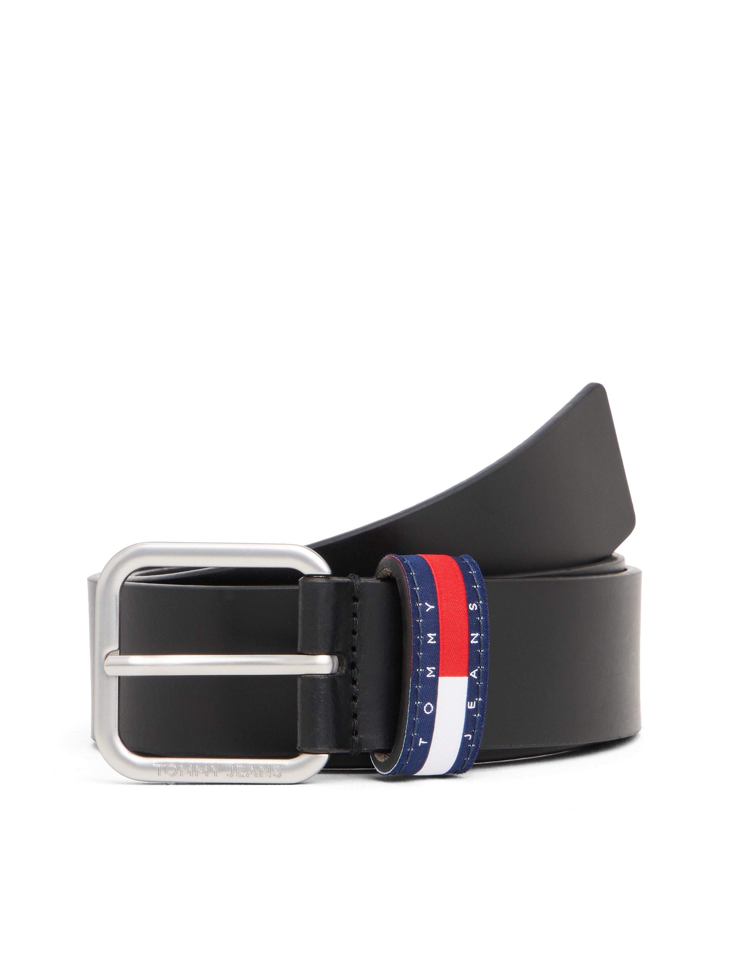 Tommy Jeans Ledergürtel TJM RYAN 3.5 cm breit mit Logo auf Gürtelschlaufe