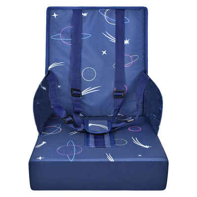 UISEBRT Kindersitzerhöhung Sitzerhöhung Stuhl Kind Tragbar Sitzkissen Waschbar, bis: 15,00 kg, mit Verstellbarem Sicherheitsgurt
