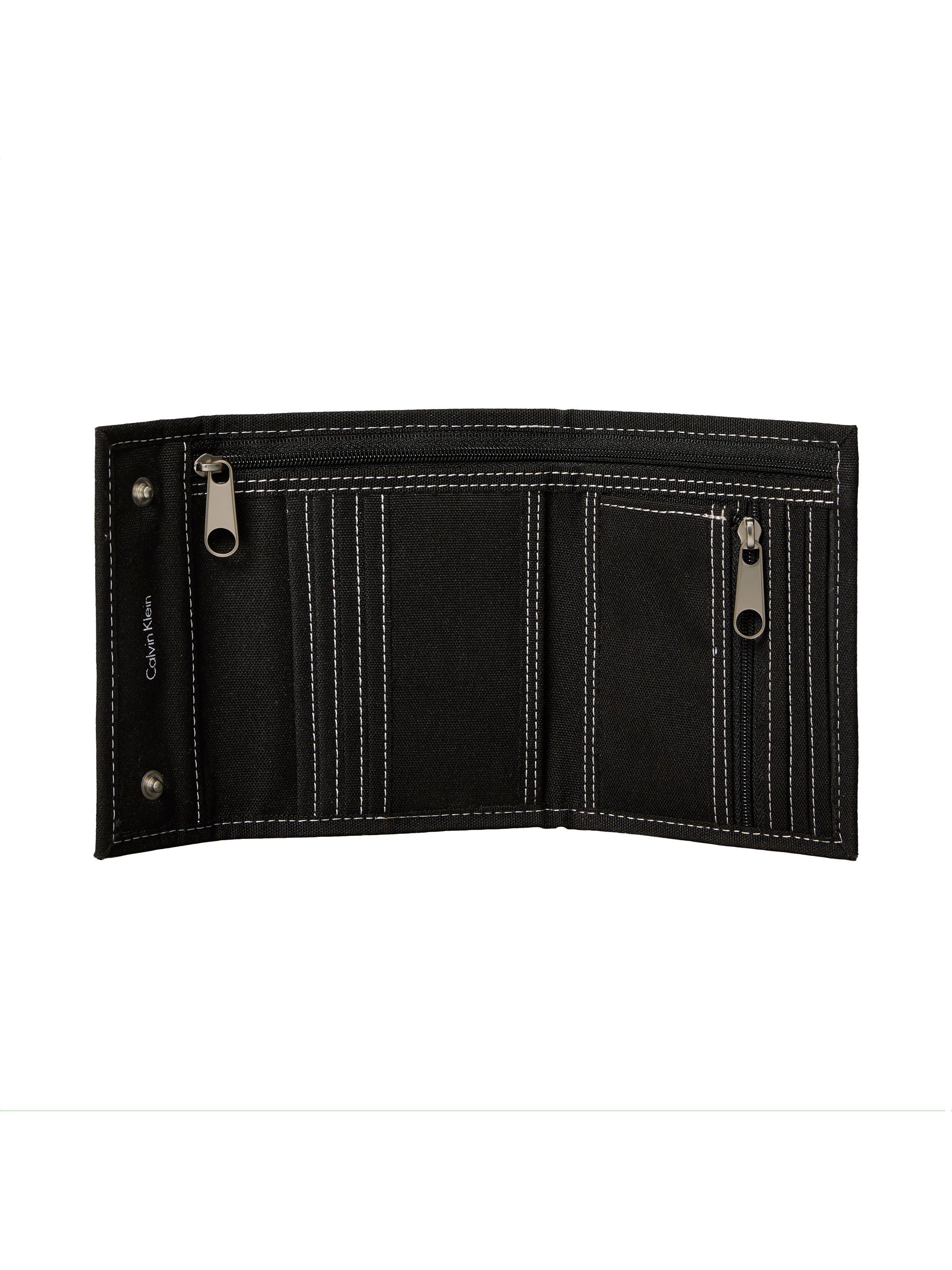 Calvin Klein Geldbörse GRAPHIC TRIFOLD WALLET, Unisex Geldbeutel, Portemonnaie mit Logoaufnäher
