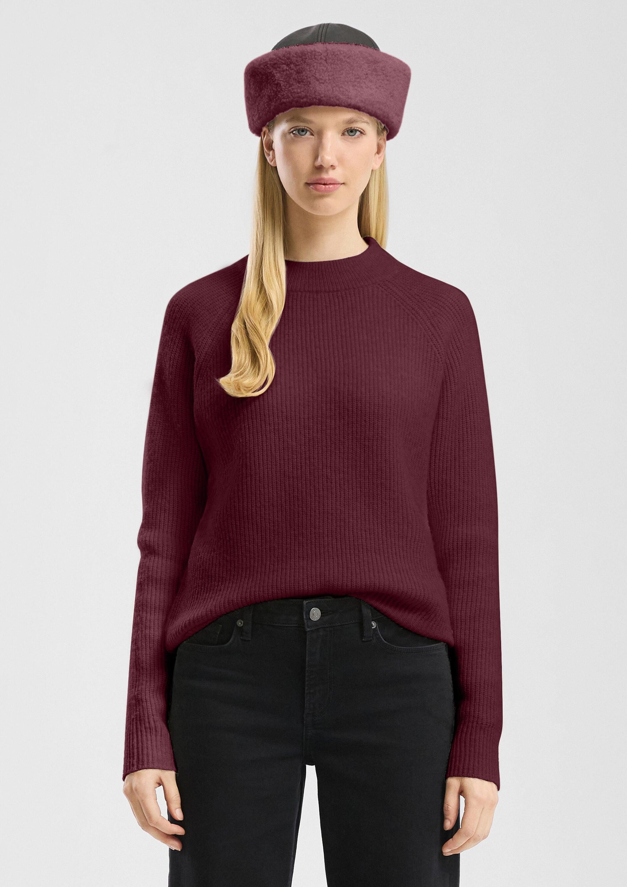 QS Longpullover Strickpullover Melierter Pullover (1-tlg) günstig online kaufen