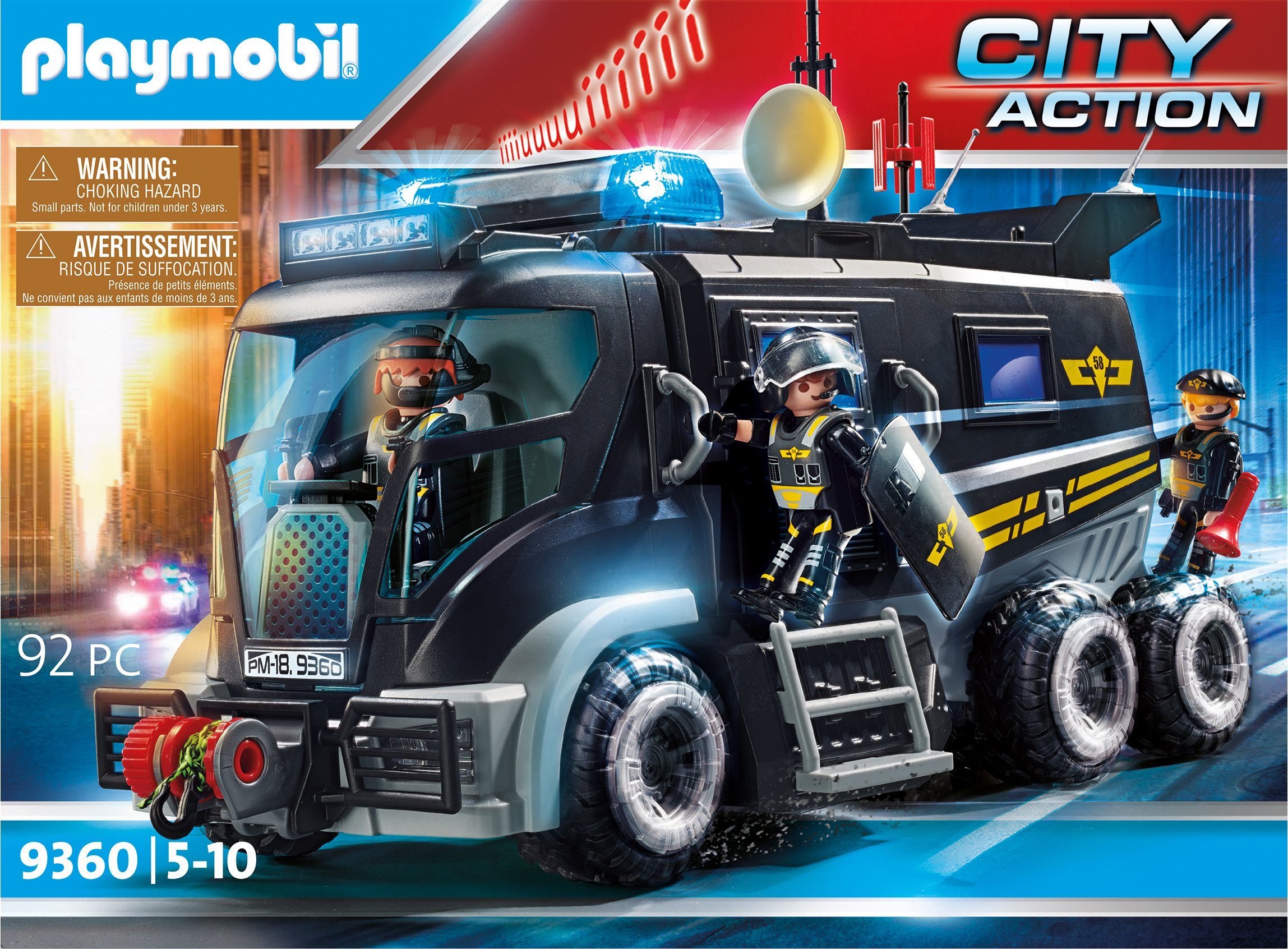 Playmobil 2 x  Polizei SEK mit Waffen 