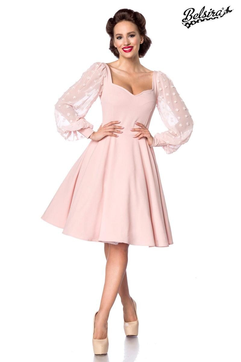 BELSIRA Trachtenkleid Belsira - Retrokleid mit langen Ärmeln - (4XL,L,M,S,2XL) mehr