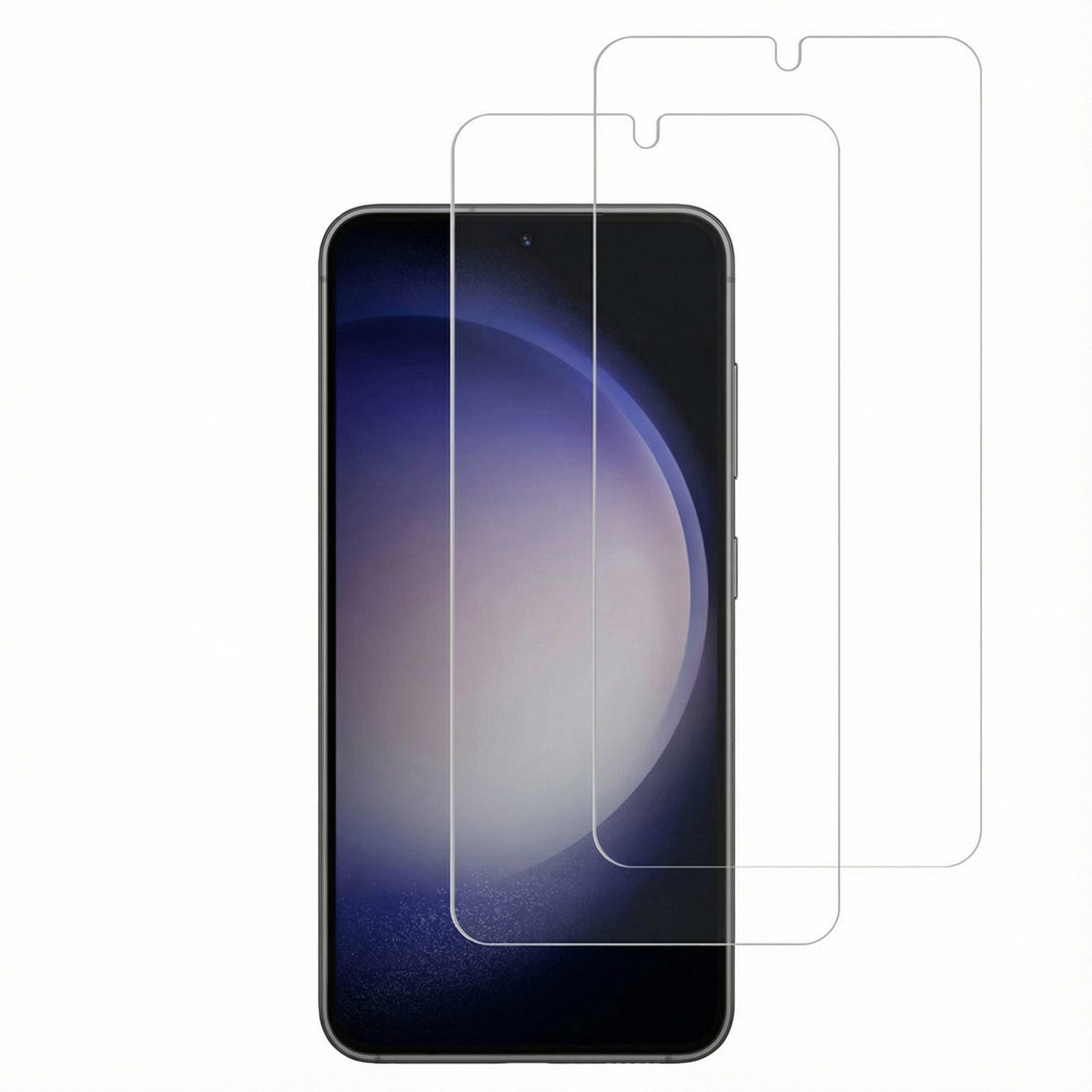 Accezz Displayschutzglas Accezz Displayschutz 2er-pack aus gehärtetem Glas Samsung Galaxy S22, 2 Stück