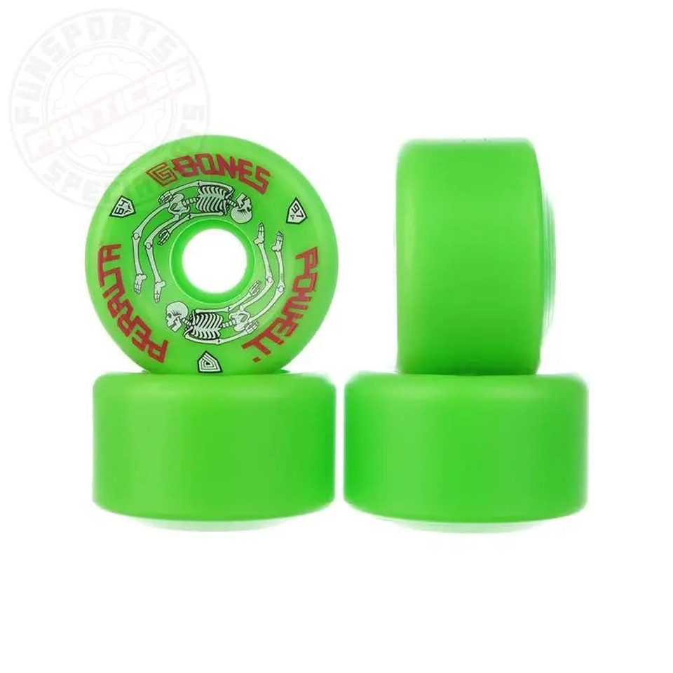 Powell Peralta Longboard-Rolle Powell Peralta Orginal G-Bones Rollen 64mm 97a (4erSet) Pu grün