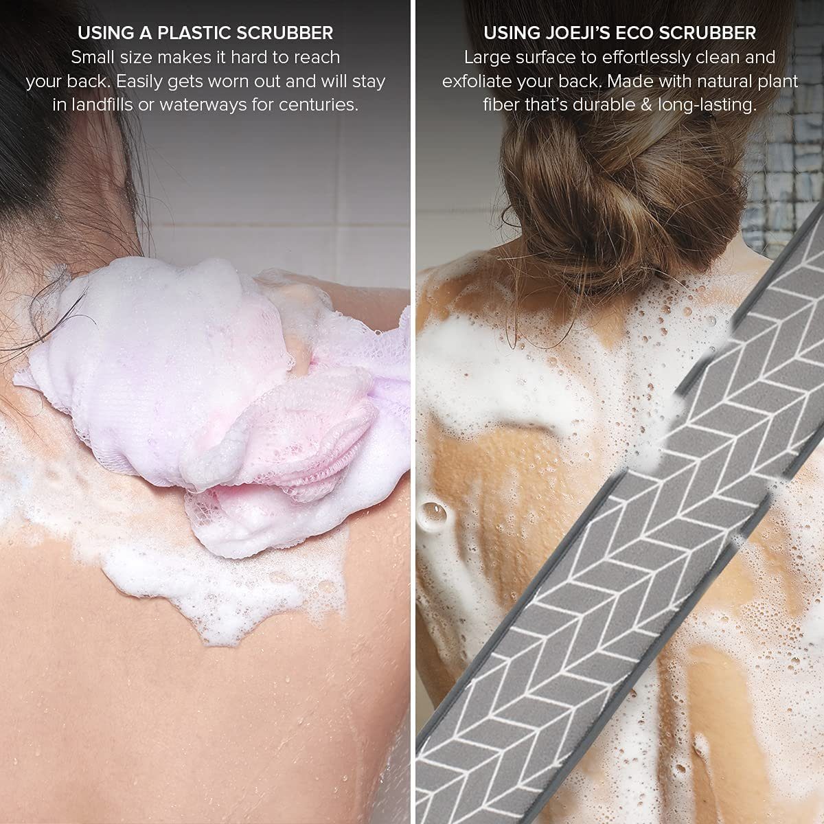 JOEJI’S KITCHEN Badebürste Natürliche Rückenbürste Dusche Duschbürste - Rückschrubber