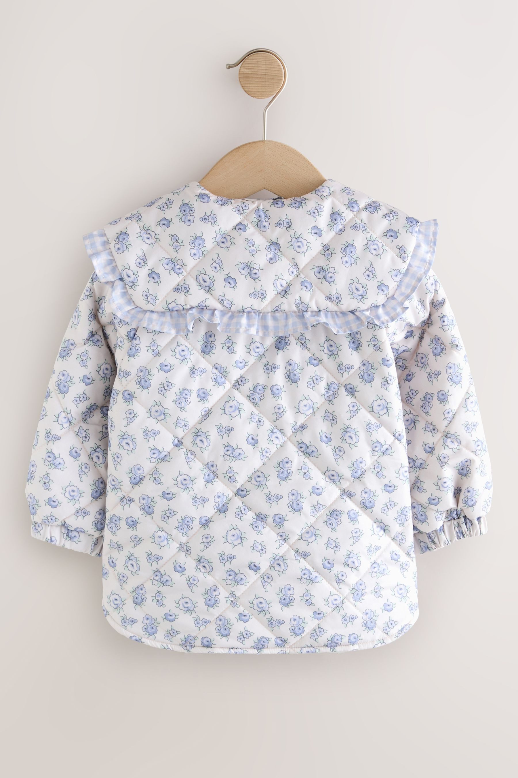 Next Regenjacke Wasserabweisende Steppjacke mit Rüschenkragen (1-St)