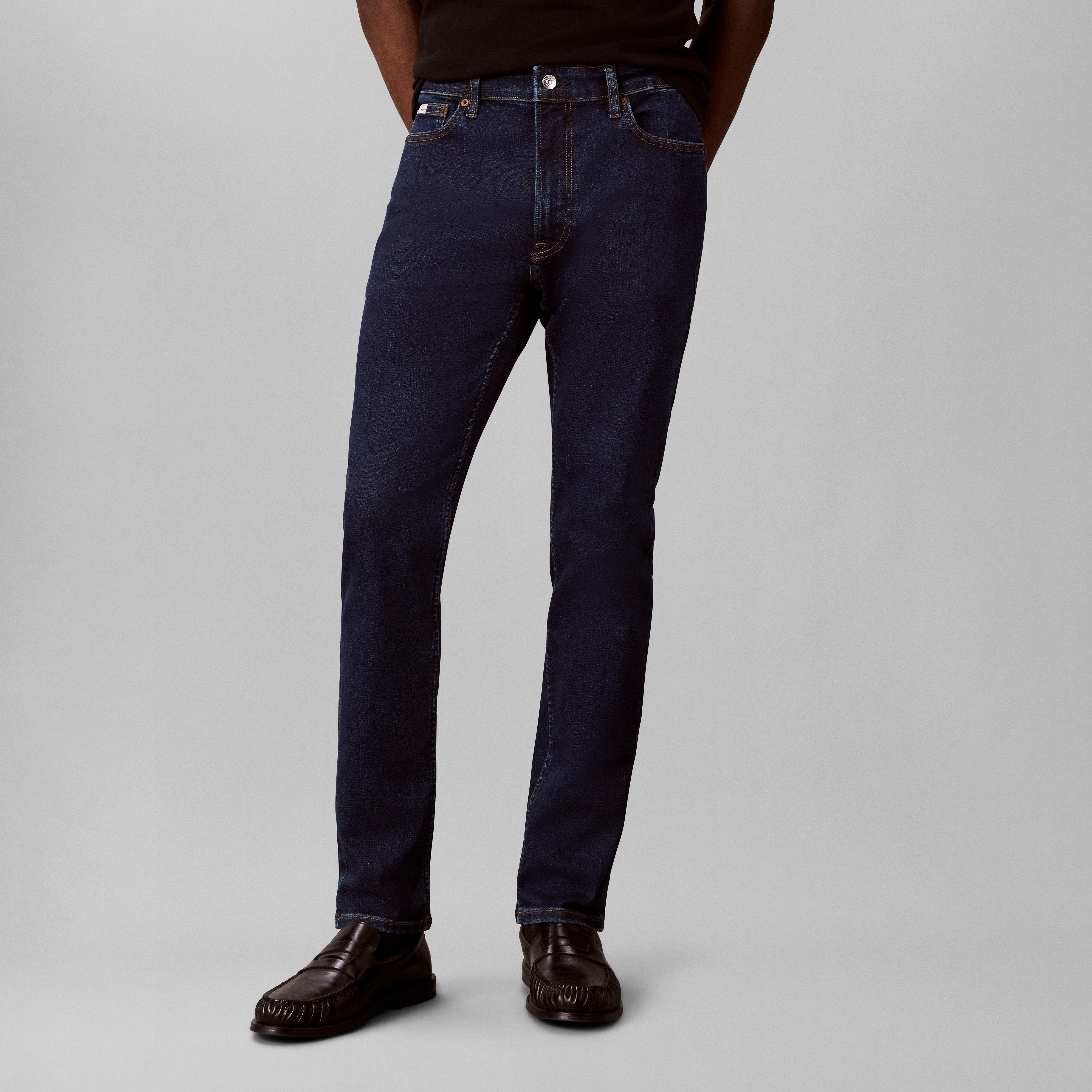 Calvin Klein Jeans Skinny-fit-Jeans SKINNY mit Leder-Badge