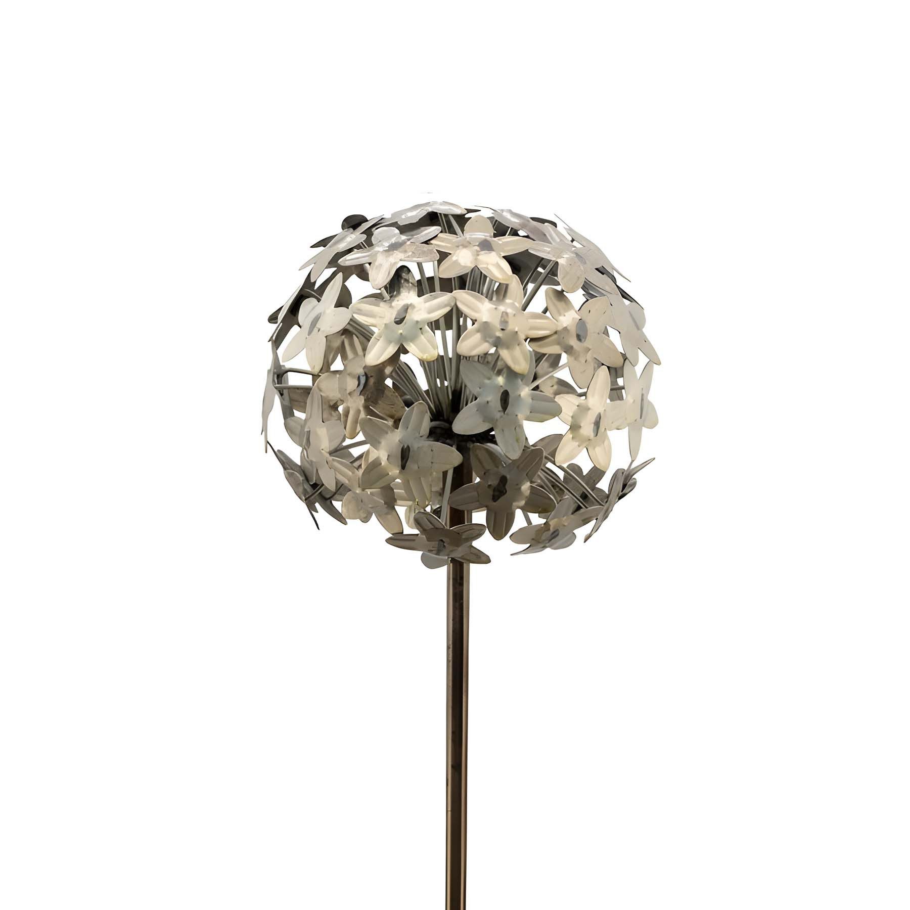 Paulslandhaus Gartenstecker Pflanzstecker Allium 3 Größen verzinkt, silber,Zink