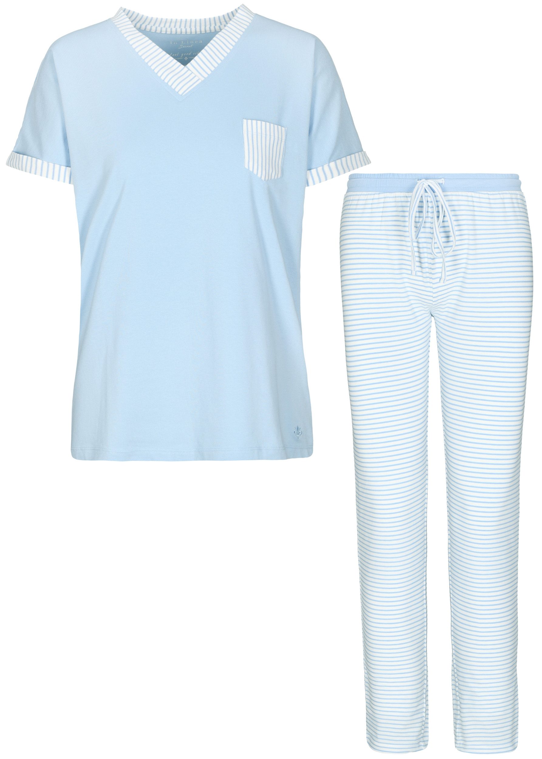 IN LINEA Schlafanzug Da.-Pyjama Capri