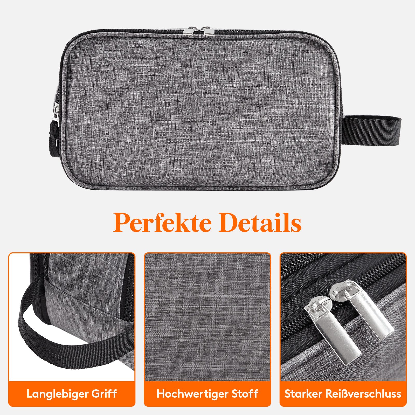 Lifewit Kulturbeutel Herren Kulturtasche Herren Kosmetiktasche,  Organizer Waschtasche