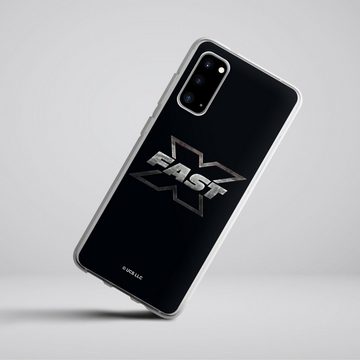 DeinDesign Handyhülle Fast & Furious Logo Offizielles Lizenzprodukt Fast X Logo Metal, Samsung Galaxy S20 Silikon Hülle Bumper Case Handy Schutzhülle