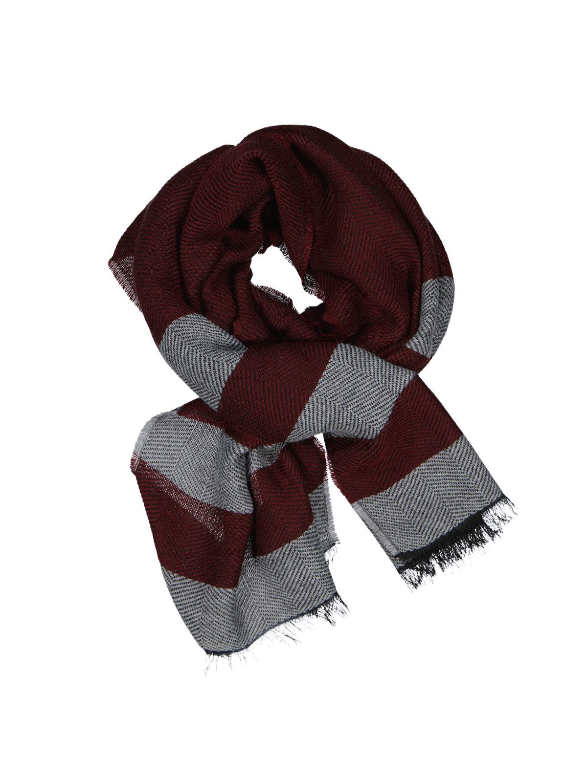 Strickschal Herren Schal gemustert, Bordeaux