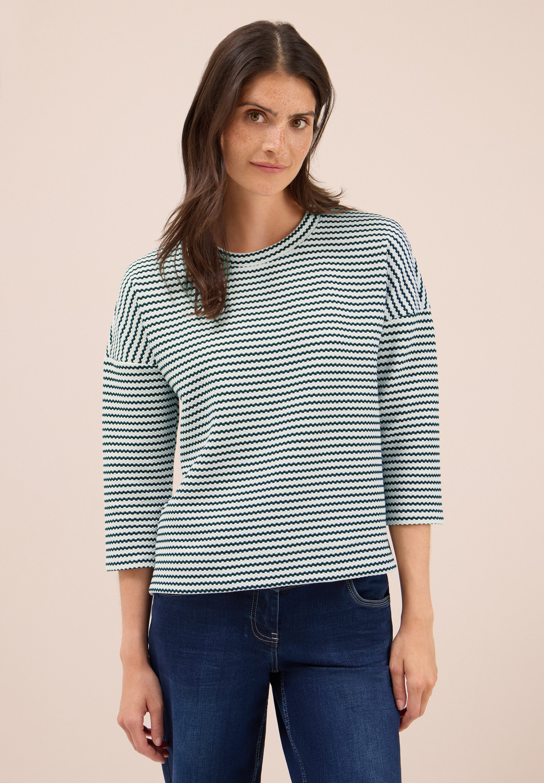 CECIL Rundhalsshirt mit Rundhalsausschnitt günstig online kaufen