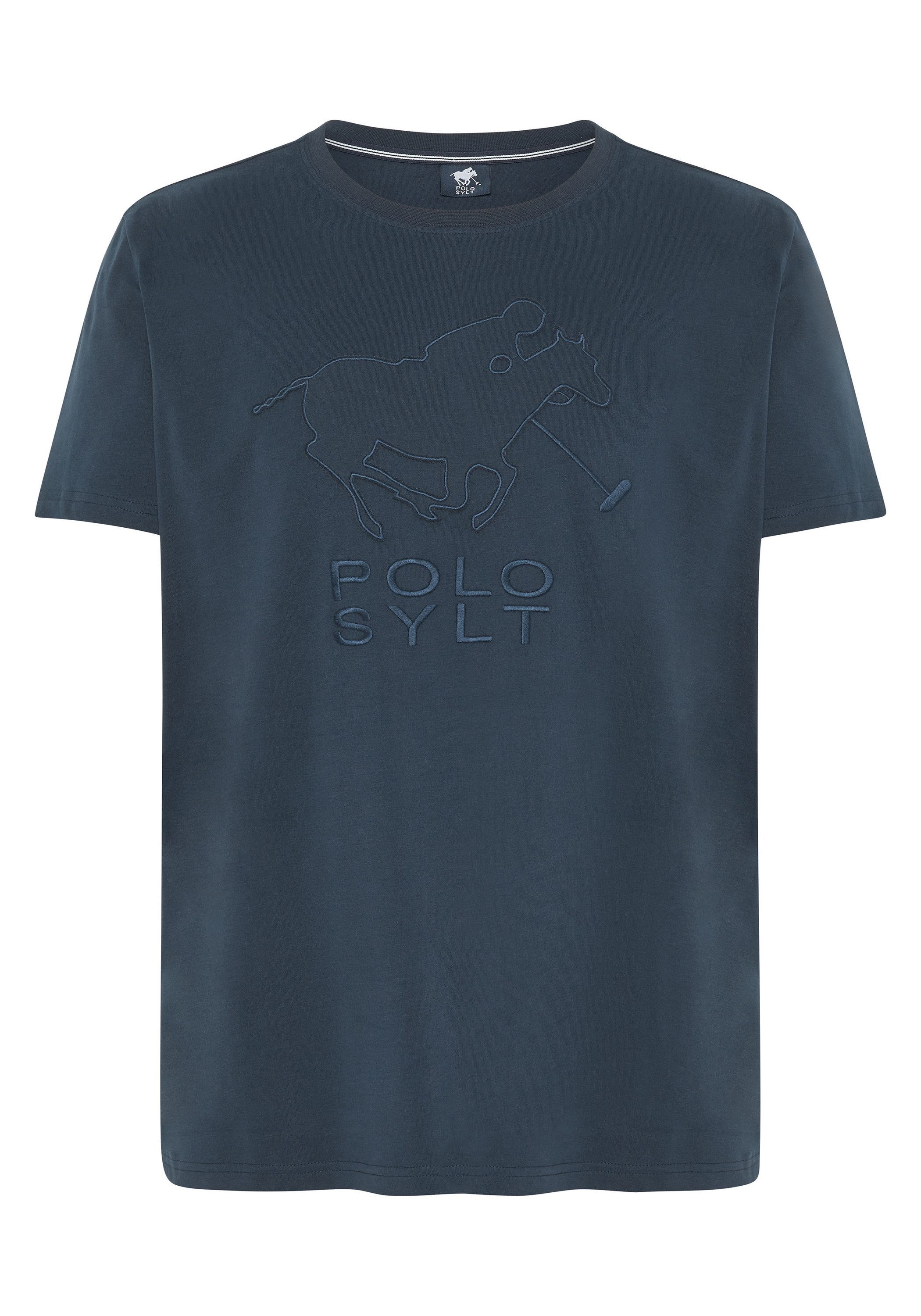 Polo Sylt T-Shirt mit gesticktem Label-Symbol günstig online kaufen