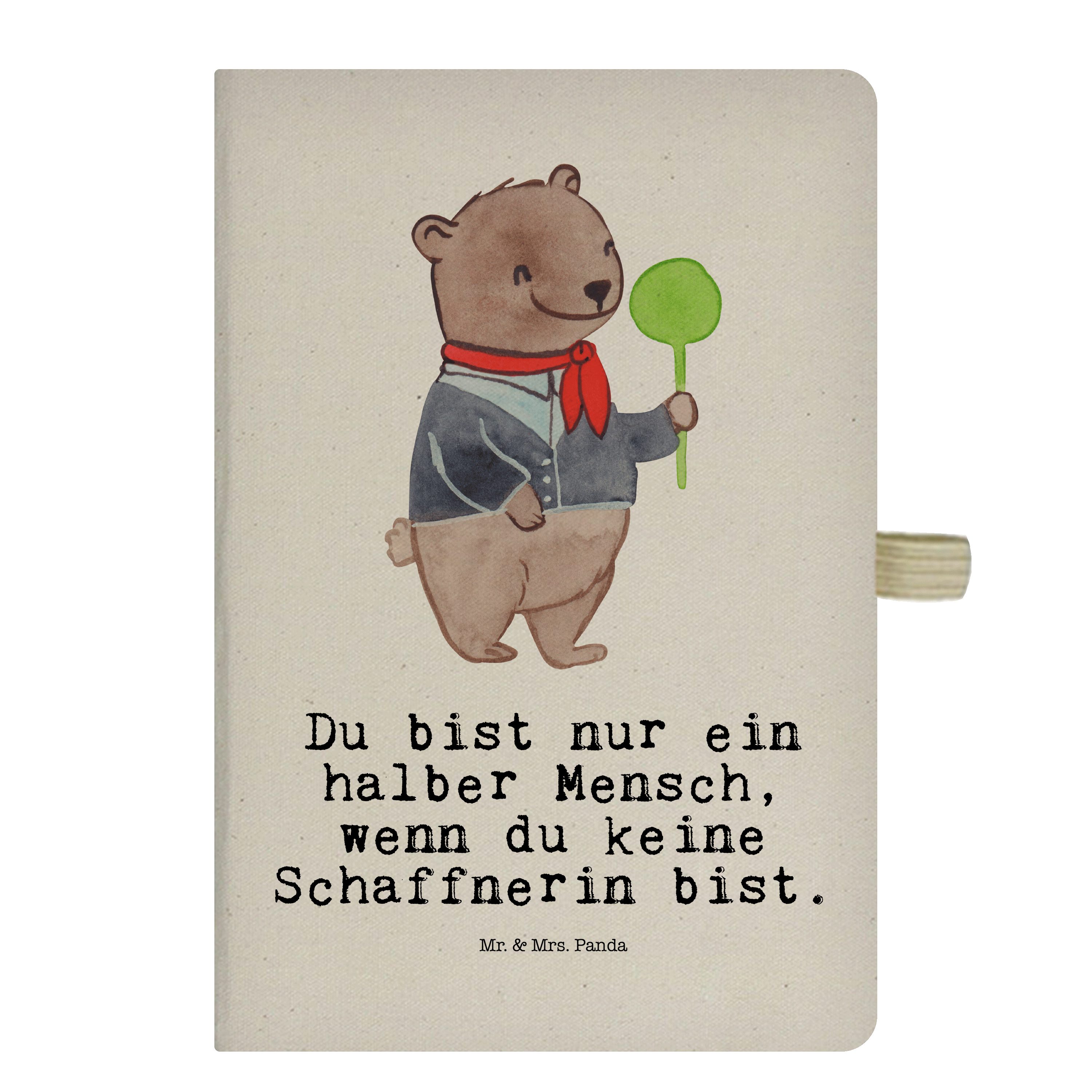Mr. Notizbuch Mrs. Eintragebuch, - - Mr. mit Panda Transparent Herz Mrs. Notizblo Panda & Schaffnerin & Geschenk,