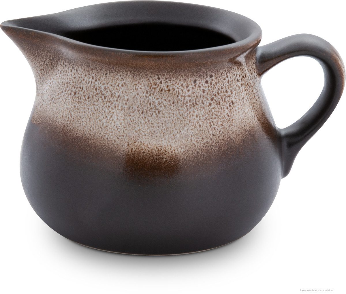 Bunzlauer Keramik Kanne Bunzlauer Keramik 600 ml Milchkanne Sahnegießer 16,3x10 cm, Dek ZACIEK, 0,60 l
