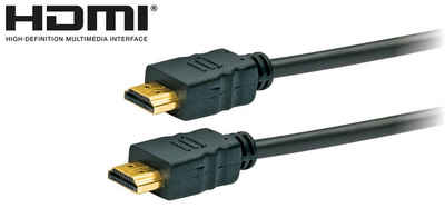 Schwaiger HDM0150 043 HDMI-Kabel, HDMI-Stecker, (150 cm), 3D tauglich