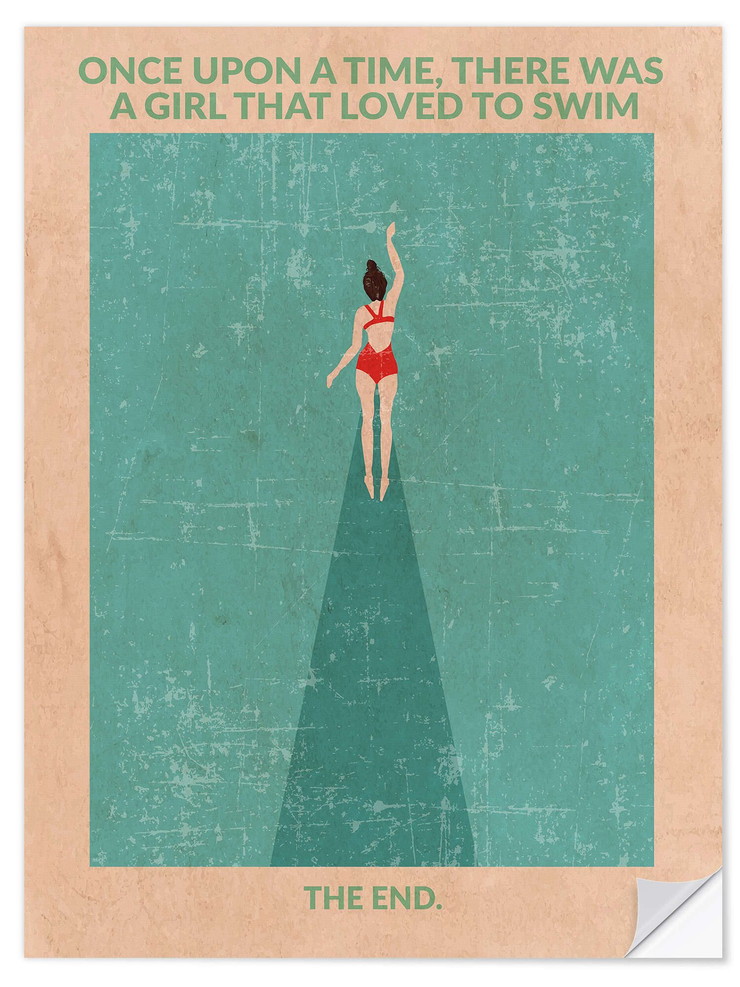 Posterlounge Wandfolie WallChart, Swim-Lover, Illustration