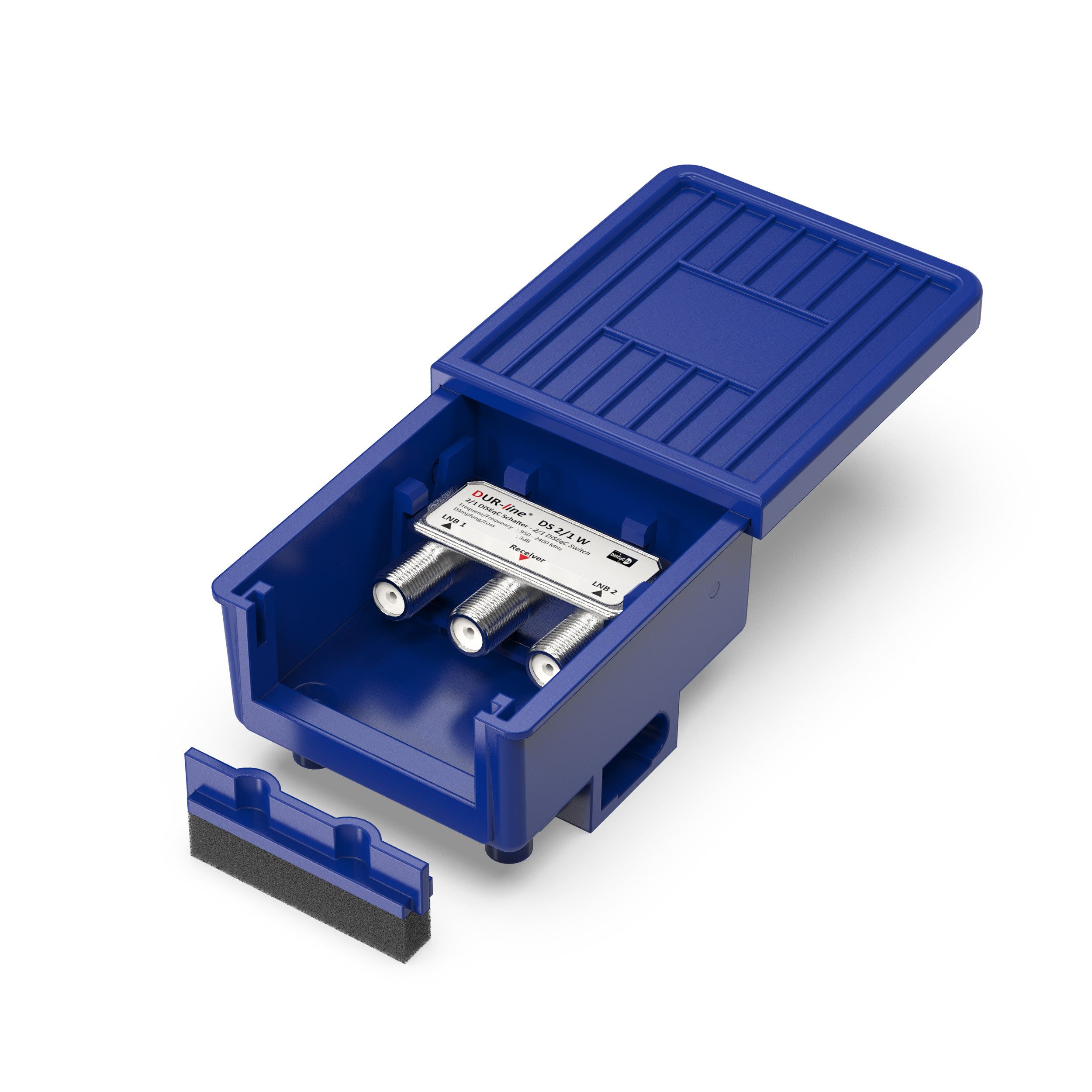 DUR-line SAT-Multischalter DUR-line DS 2-1 W - DiSEqC-Schalter