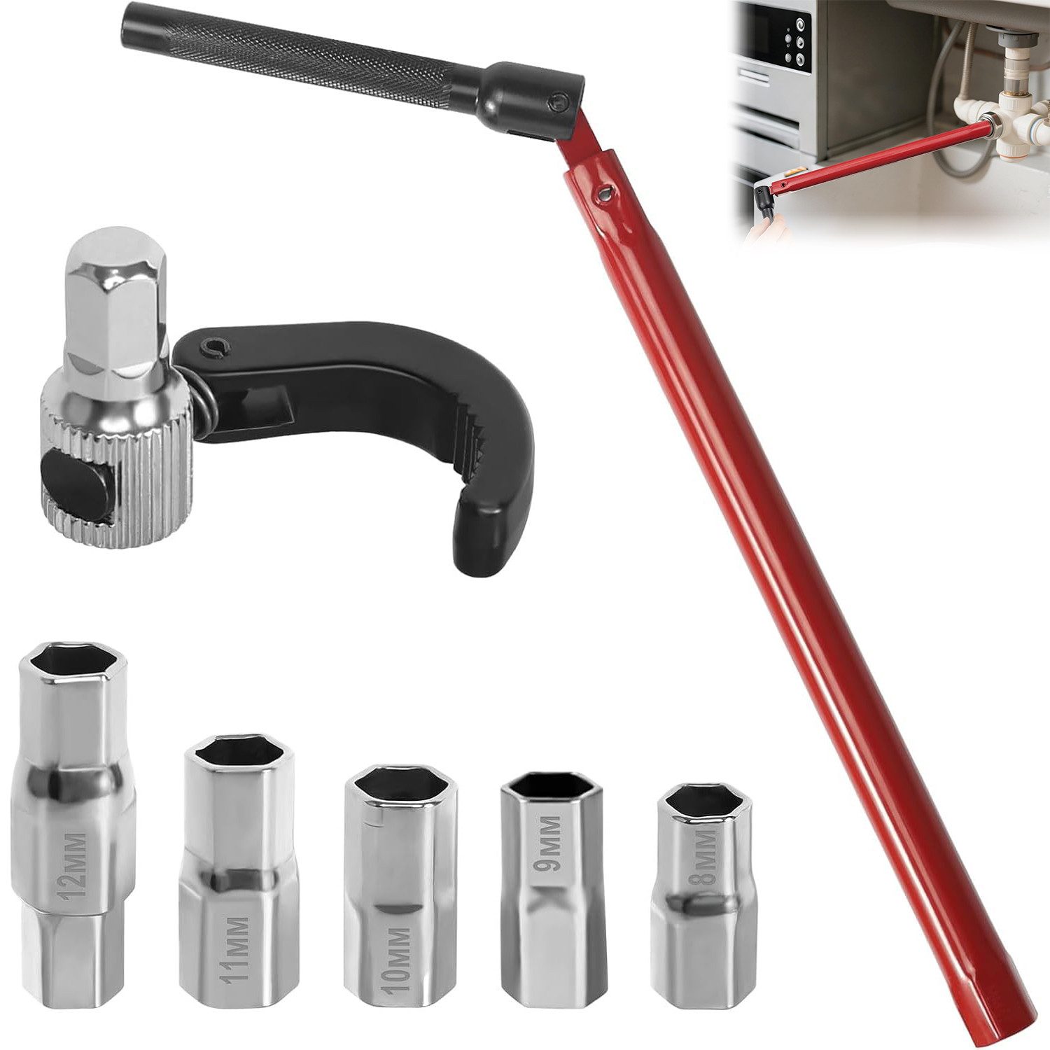 Refined Living Montagewerkzeug Standhahnmutterschlüssel 8-12mm Standhahnsch günstig online kaufen