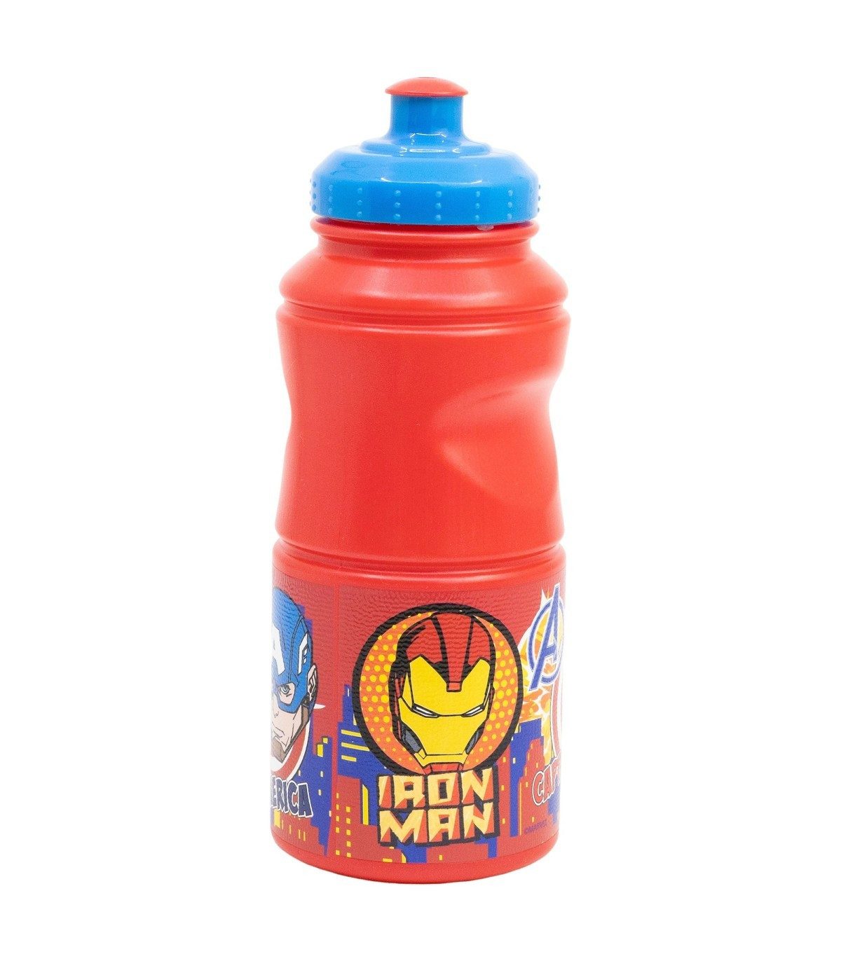 The AVENGERS Trinkflasche Kinder Wasserflasche 380 ml ergonomische Sportflasche Alltag