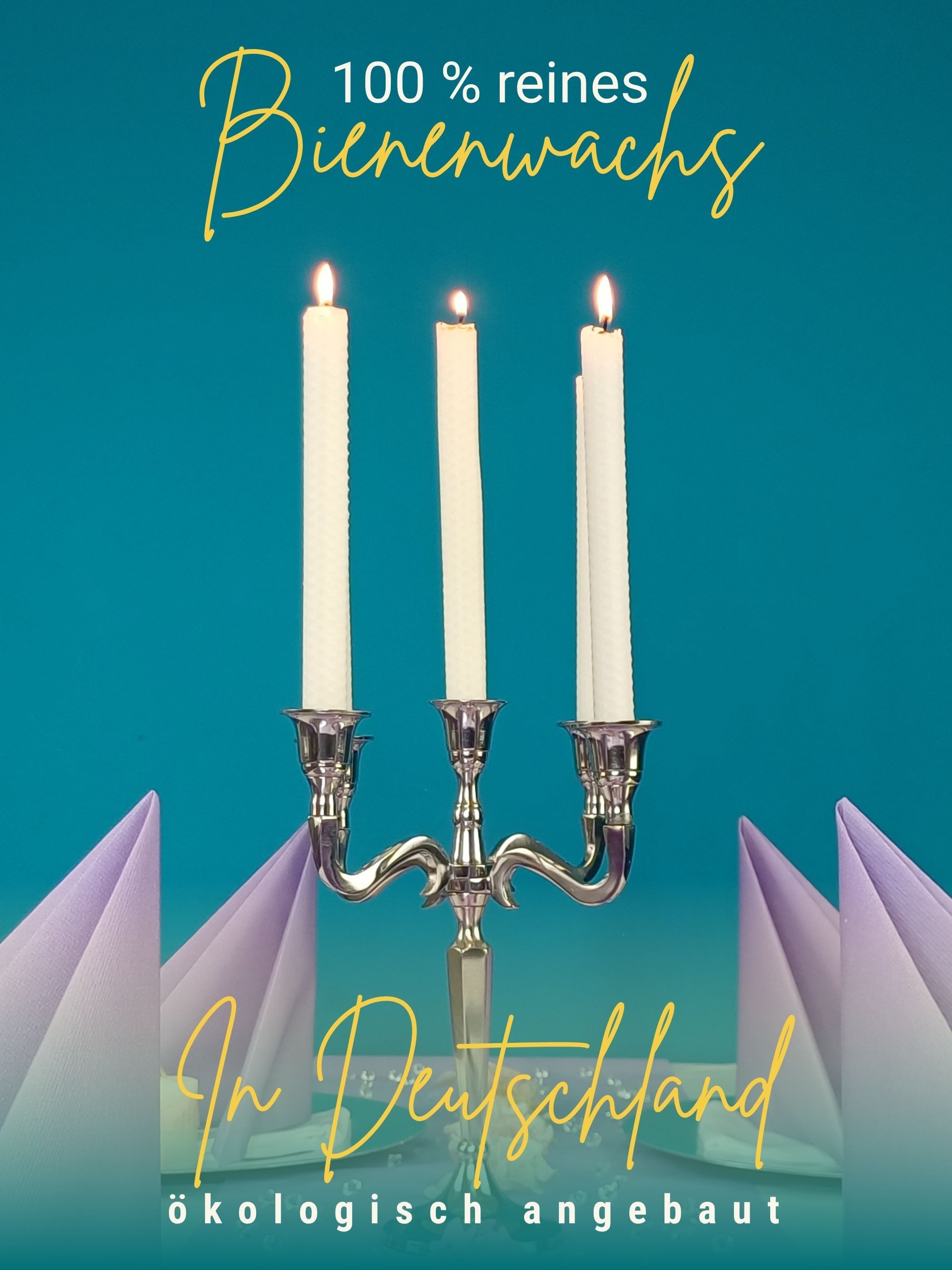 Wachsmann Bienenprodukte Bienenwachskerze Stabkerzen (Set, 12 Kerzen), 100 günstig online kaufen