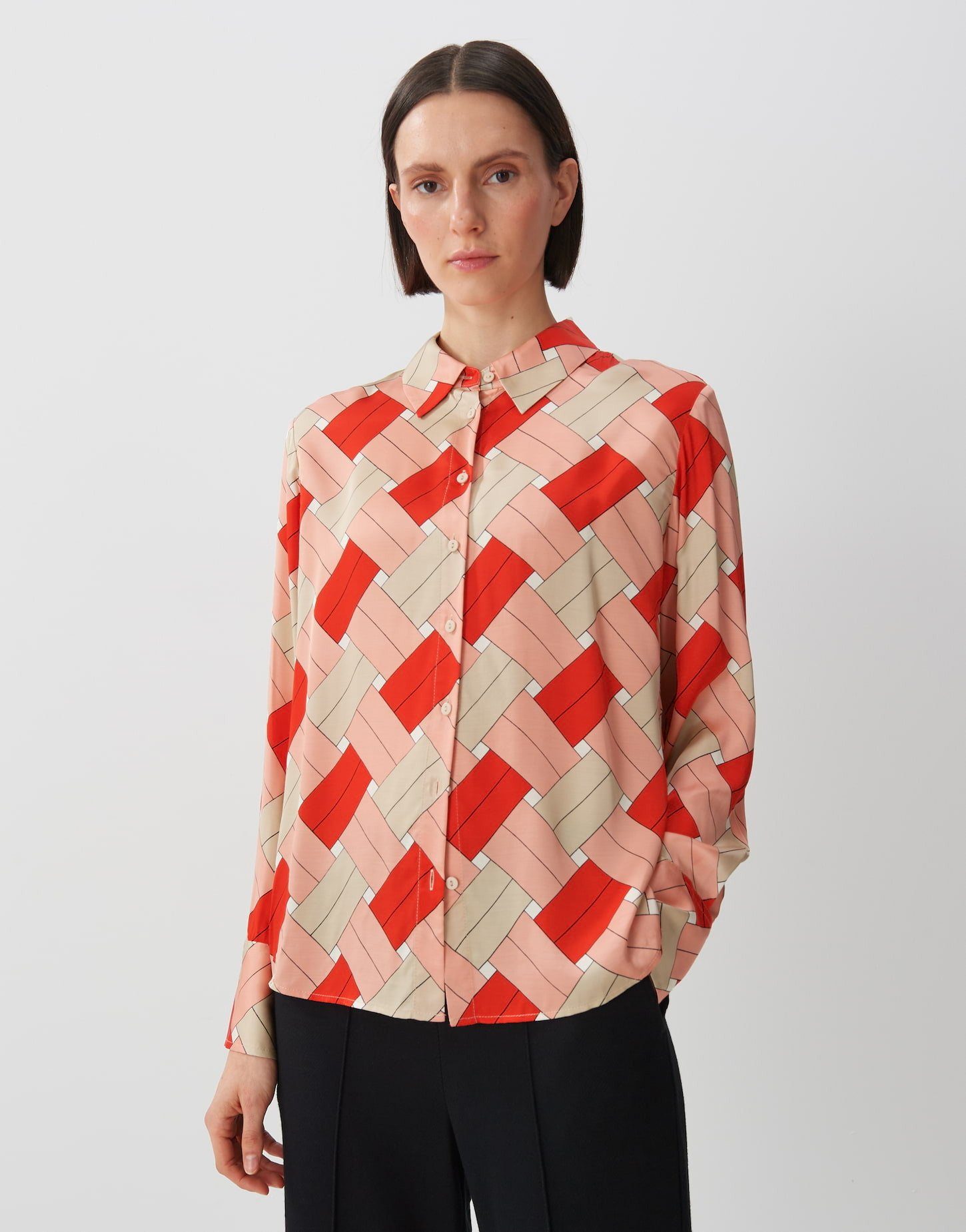 Langarmbluse Printbluse ZOLOGNA