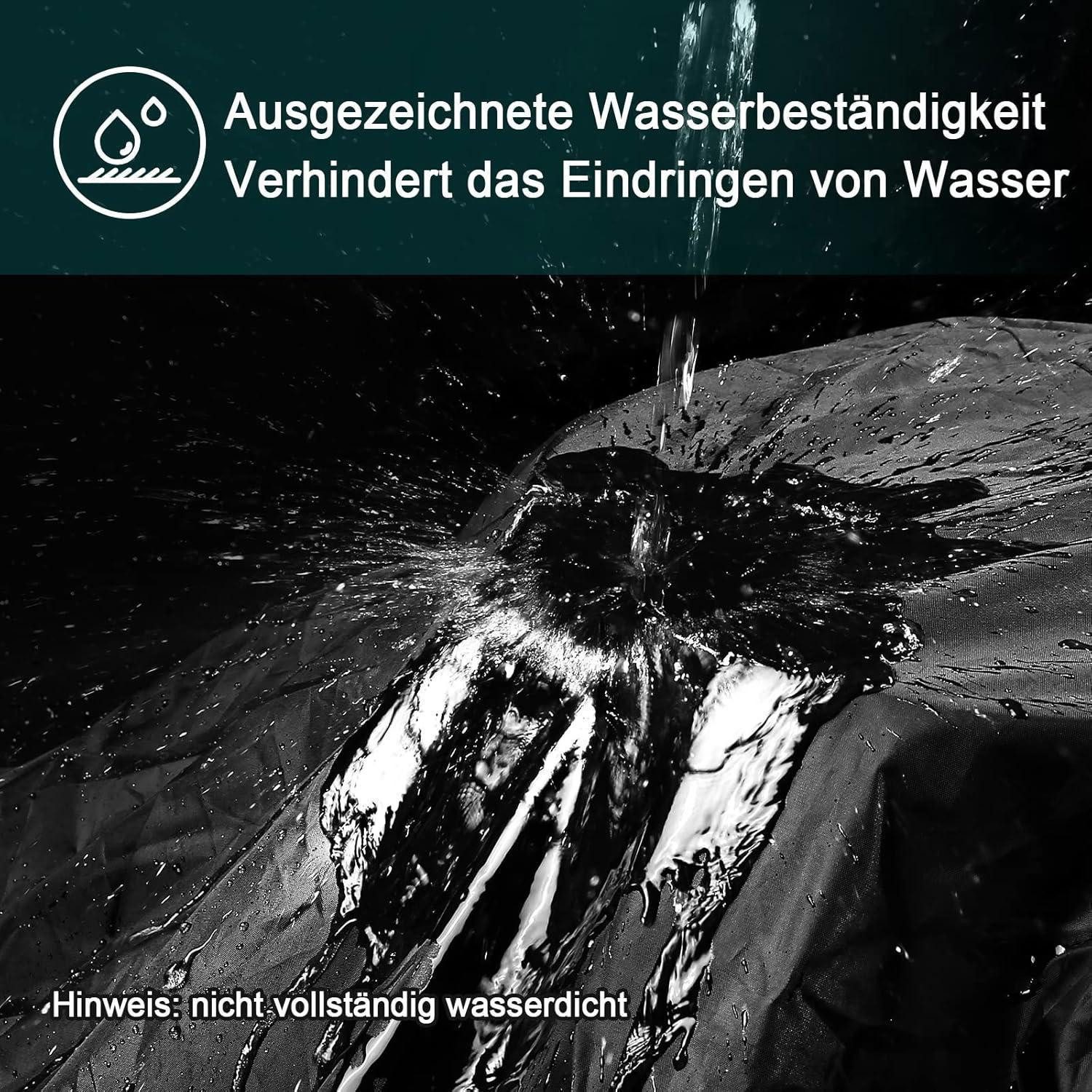 LuxusKollektion Autoplane Motorrad Abdeckplane Winterfest wasserdicht Outdoor 190T 245x105x125cm