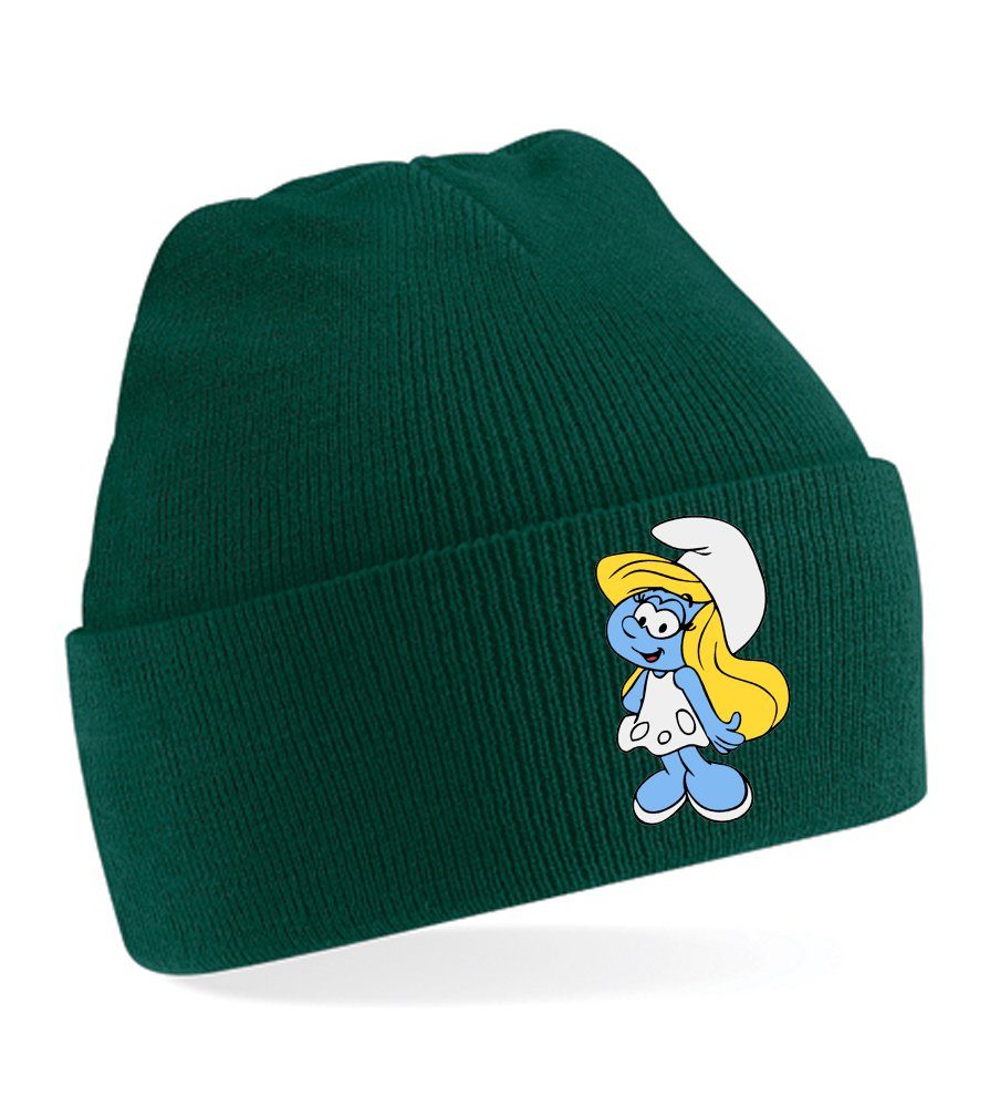 Blondie & Brownie Beanie Unisex Erwachsenen Mütze Schlumpfine Schlümpfe Smerf