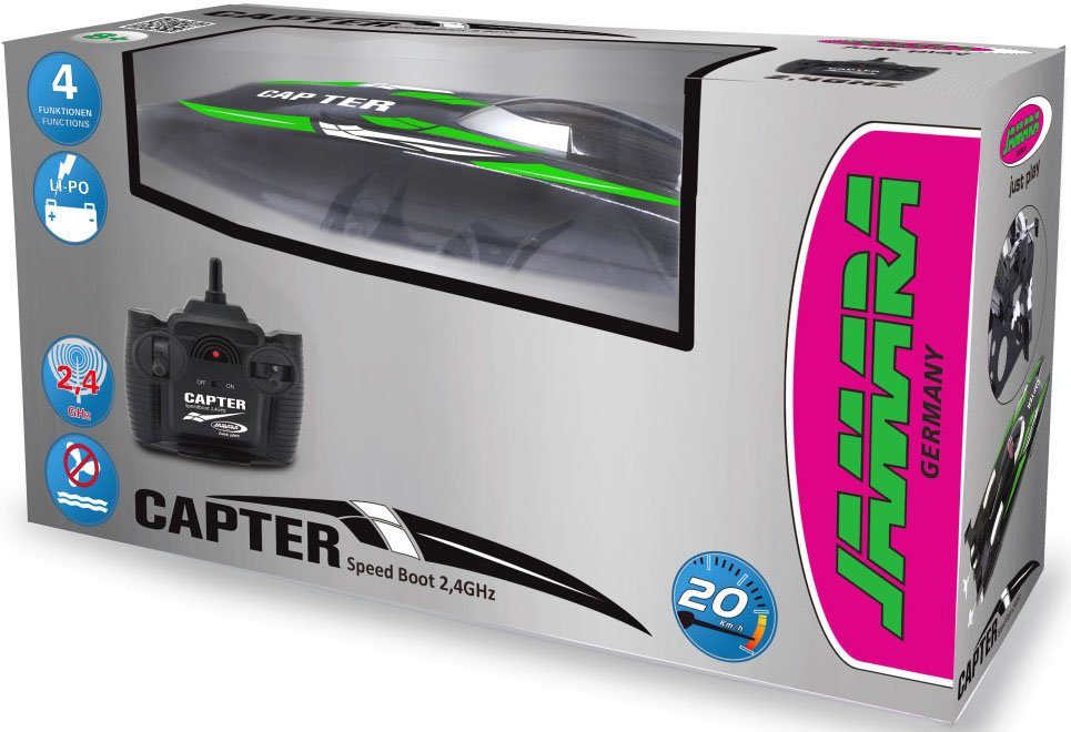 Jamara RC-Boot Capter Speedboot, schwarz