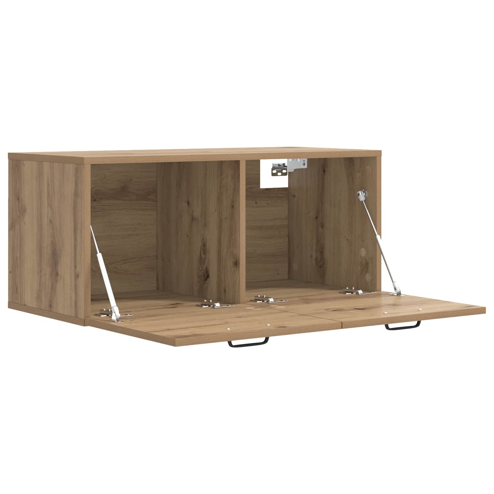 vidaXL Regal Wandschrank Wandhalterung Artisan-Eiche 80 x 36,5 x 35 cm, 1-tlg., Wandschrank Wandhalterung Artisan-Eiche 80 x 36,5 x 35 cm – Bild 5 von 5